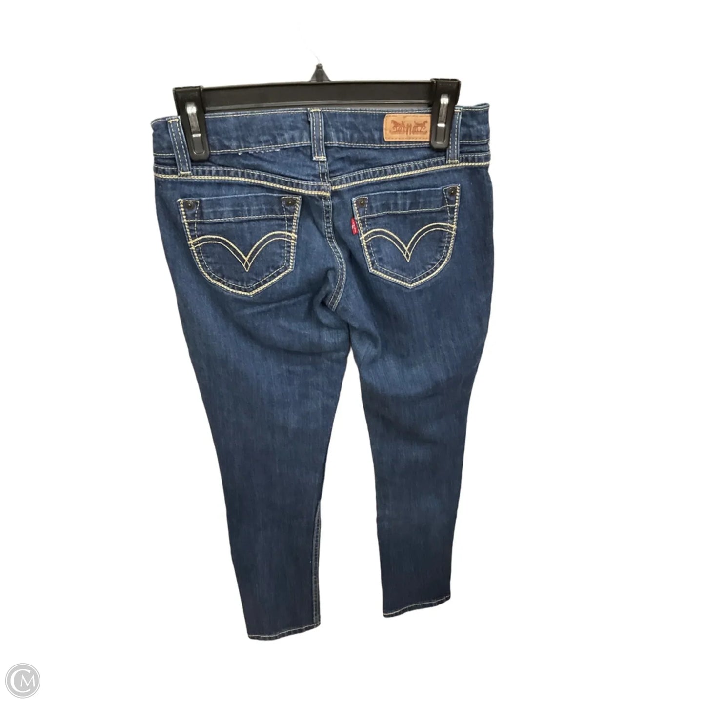 Jeans Skinny By Levis In Blue Denim, Size: 4