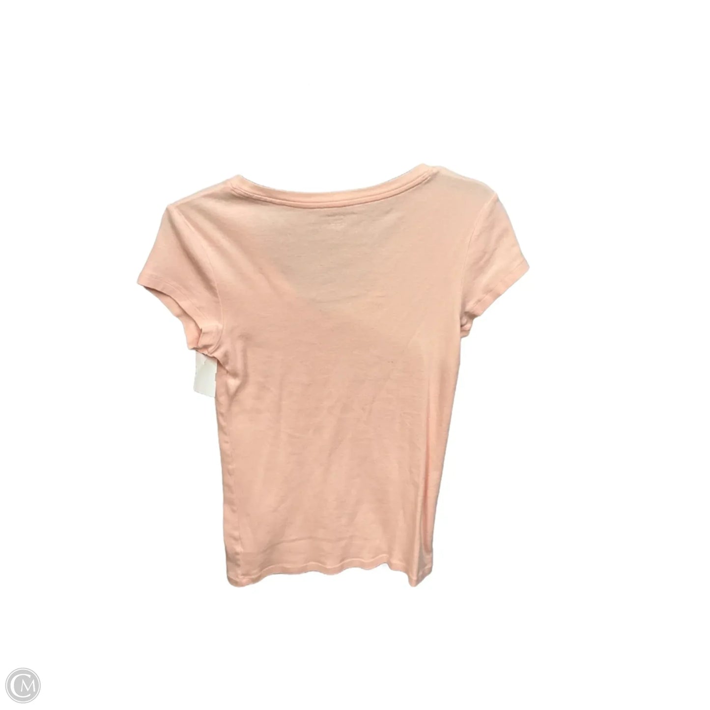 Top Short Sleeve Basic By Massini In Pink, Size: M