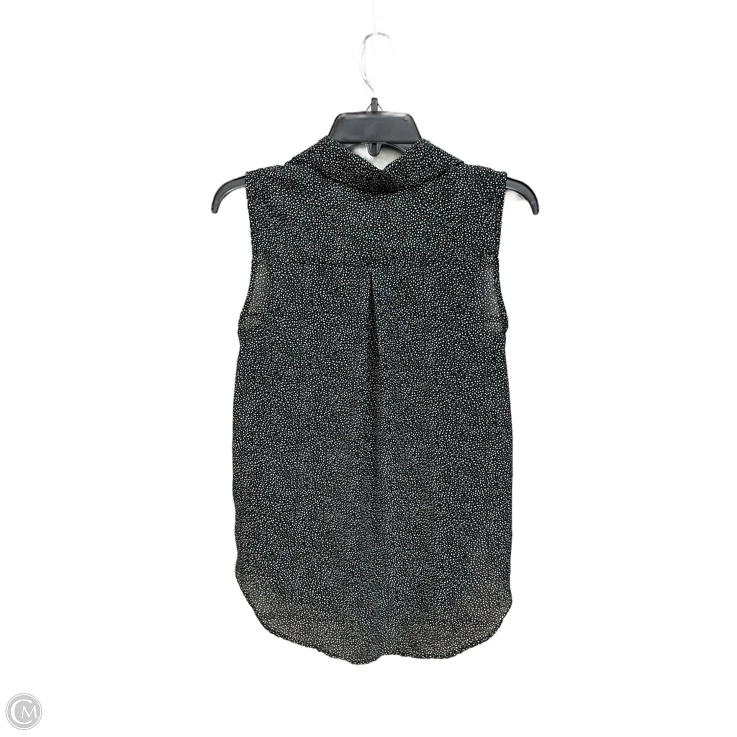 Blouse Sleeveless By H&m In Black & White, Size: Xs