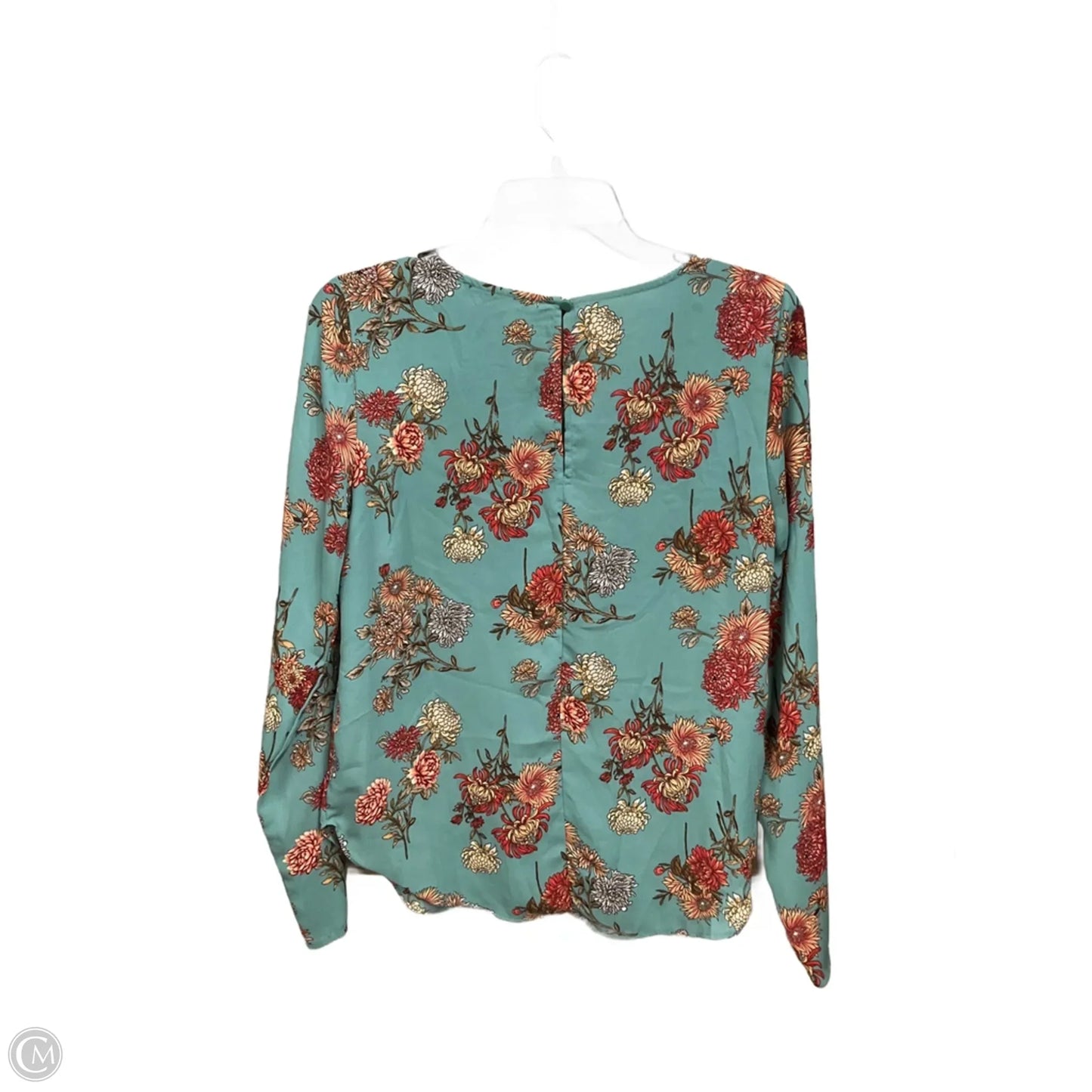 Blouse Long Sleeve By Forever 21 In Floral Print, Size: S