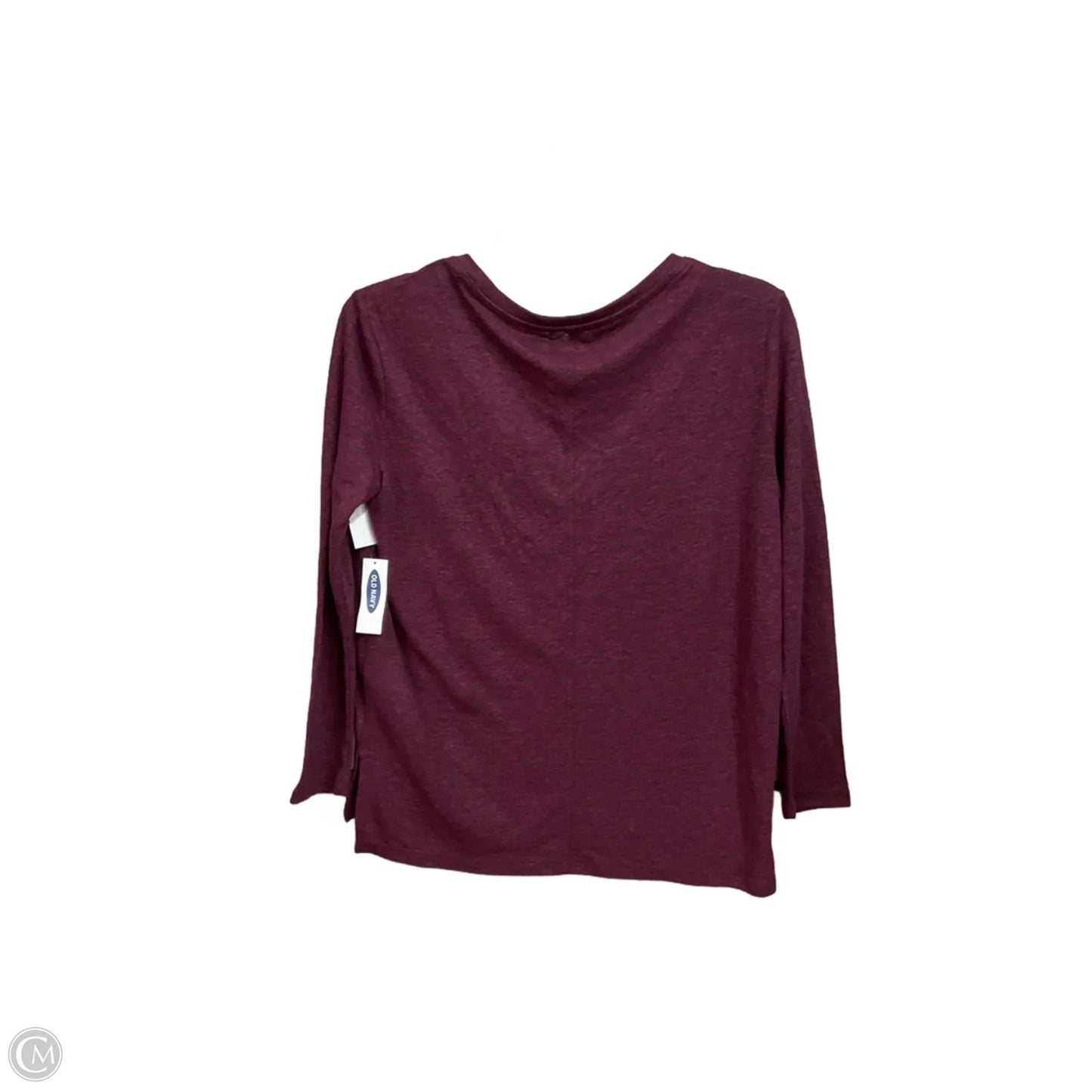 Top Long Sleeve Basic By Old Navy In Maroon, Size: Xsp