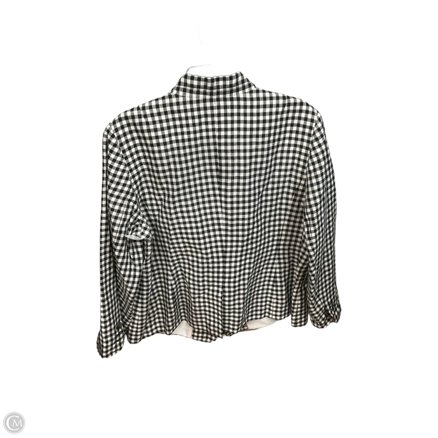 Blazer By Talbots In Blue & White, Size: 1x