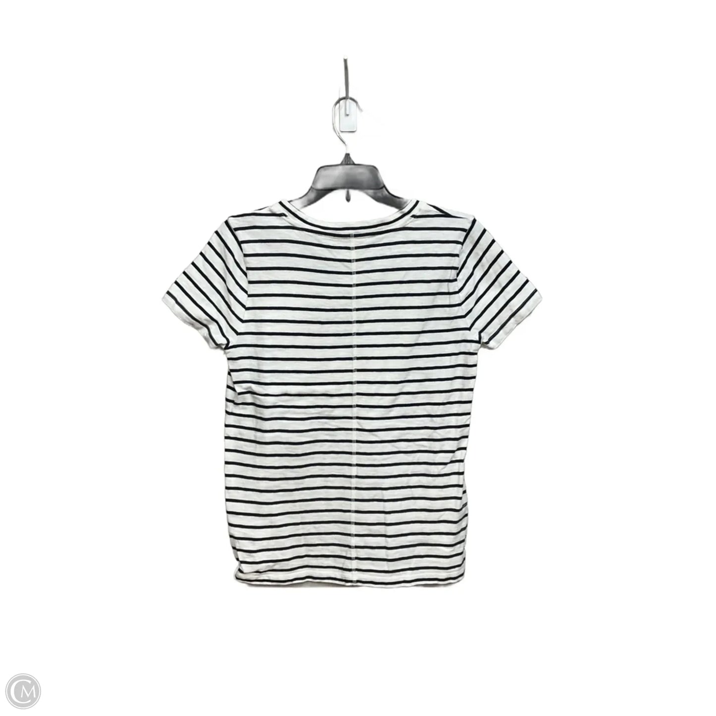Top Short Sleeve Basic By J. Crew In Striped Pattern, Size: S