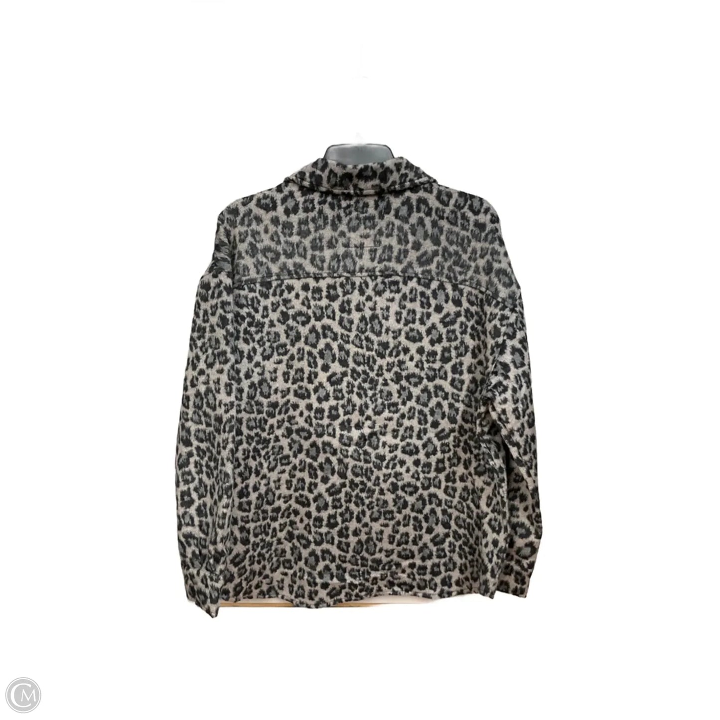 Jacket Shirt By Bagatelle In Animal Print, Size: L