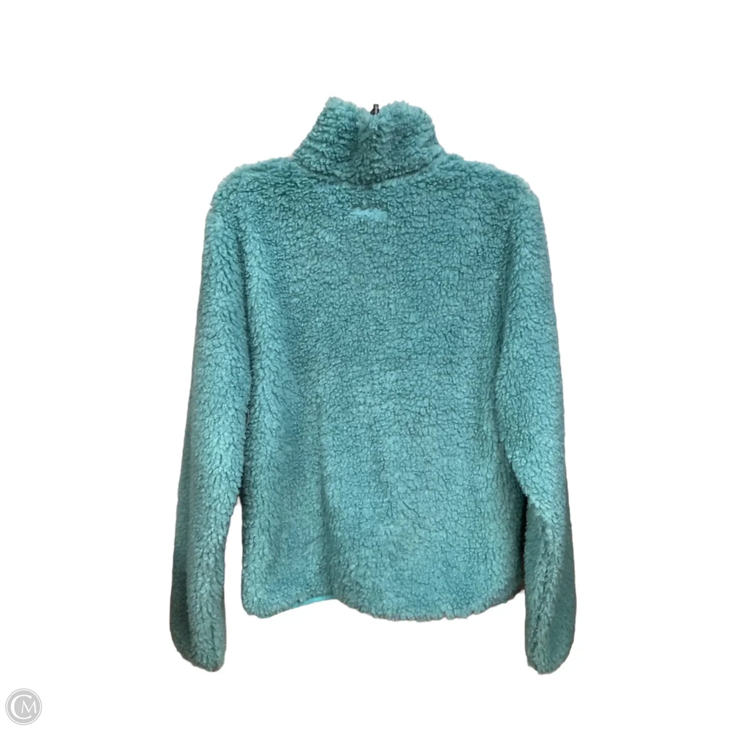Jacket Faux Fur & Sherpa By Cmc In Teal, Size: L