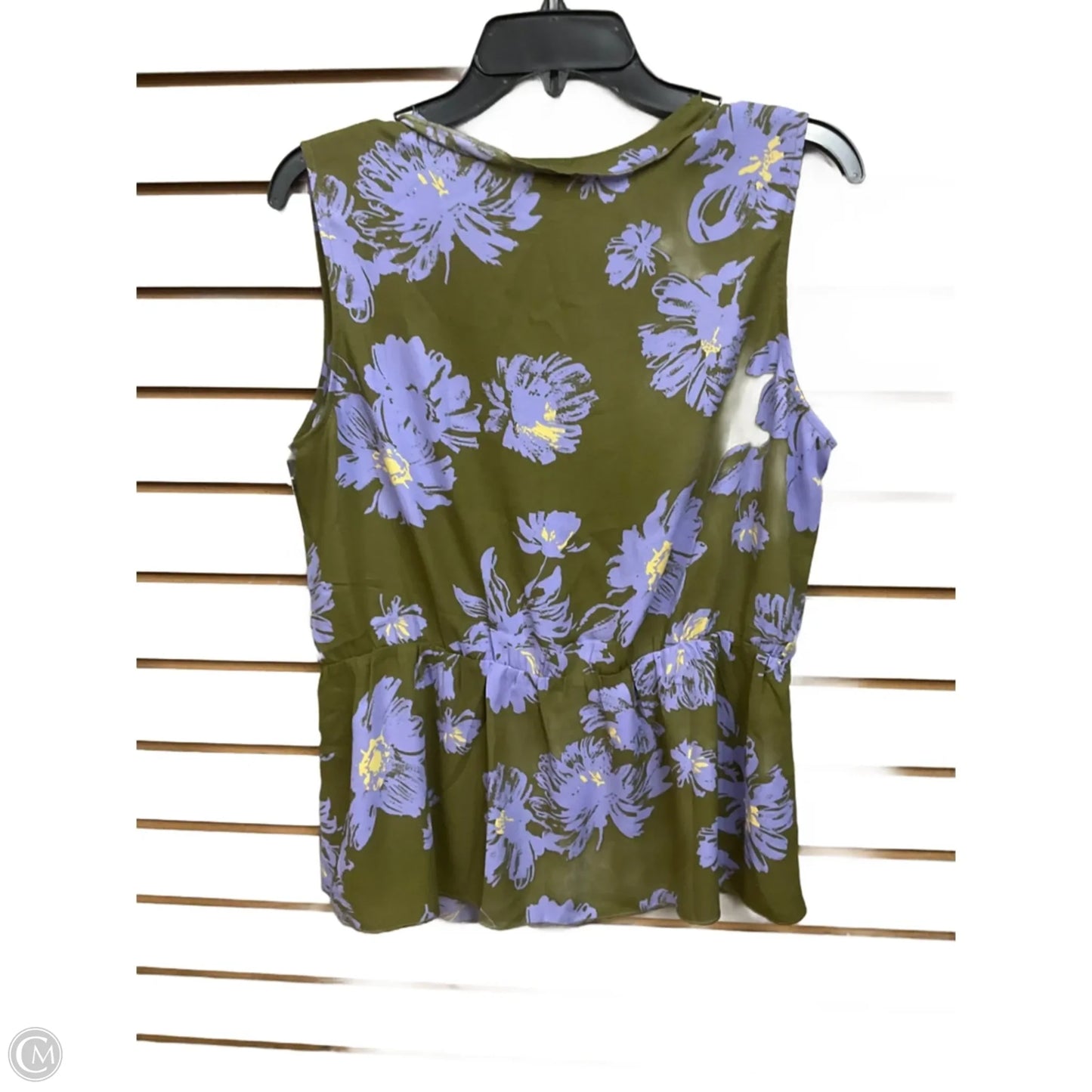 Top Sleeveless By Cabi In Floral Print, Size: M