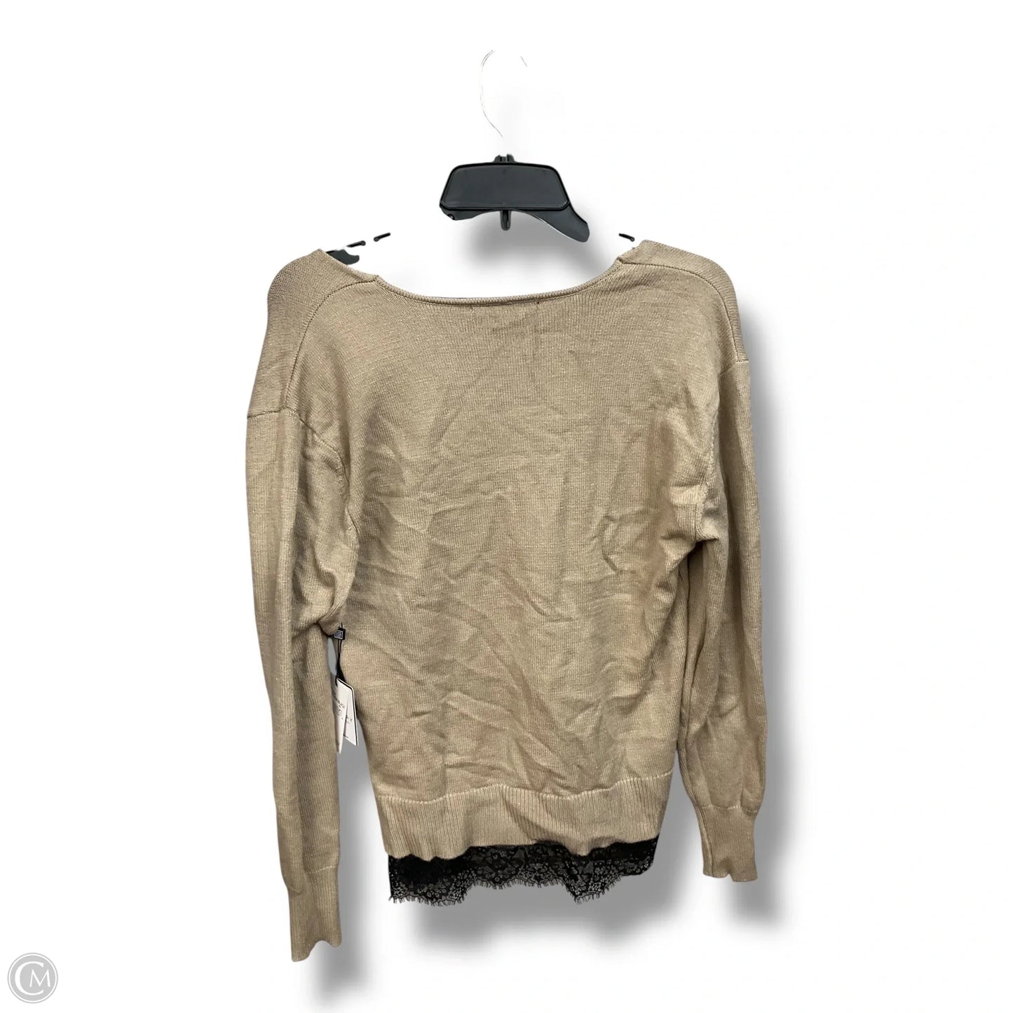 Top Long Sleeve By Laundry In Tan, Size: S