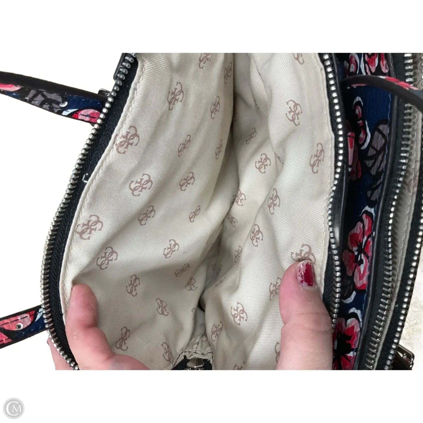 Crossbody Leather By Guess, Size: Medium