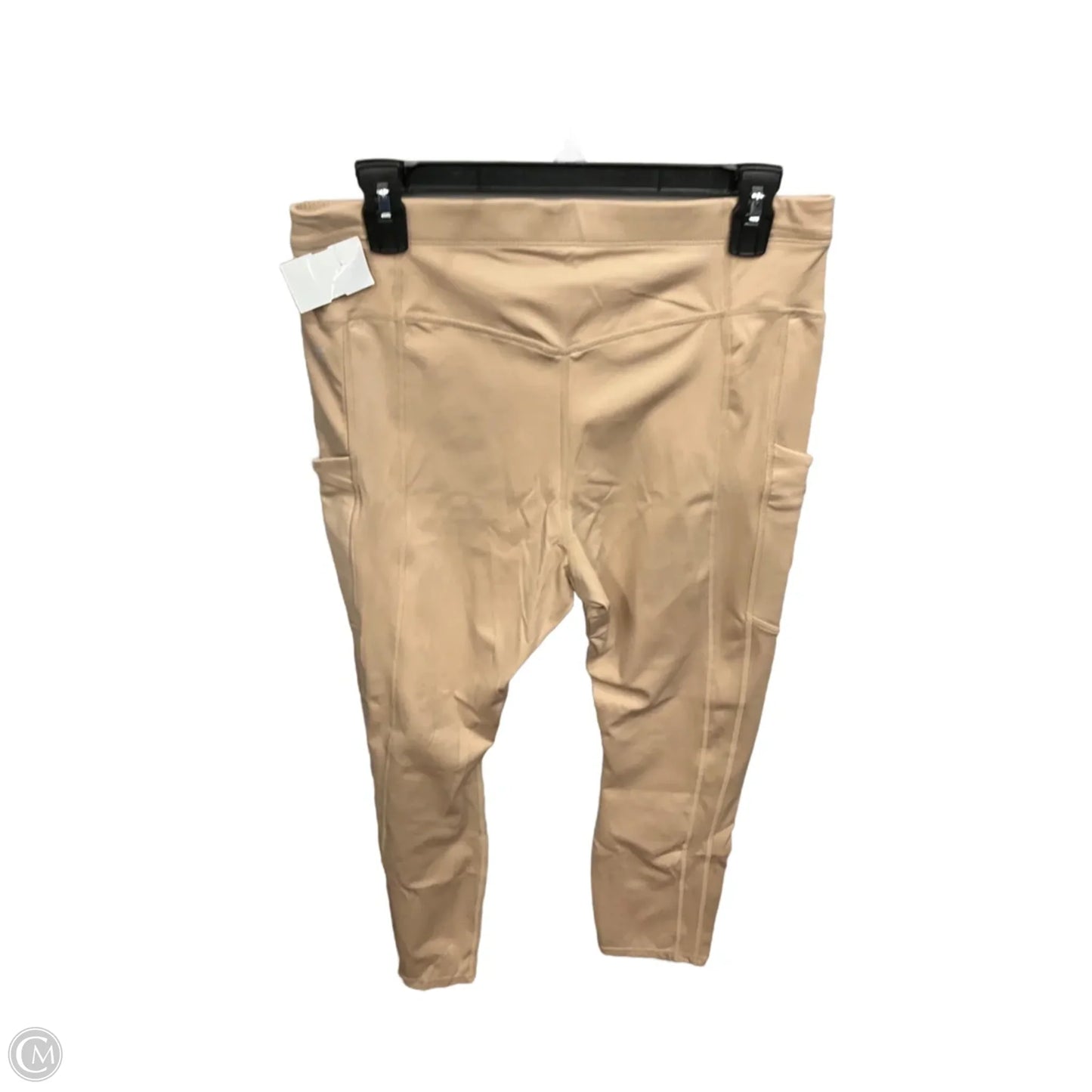 Athletic Leggings By Fabletics In Tan, Size: Xl