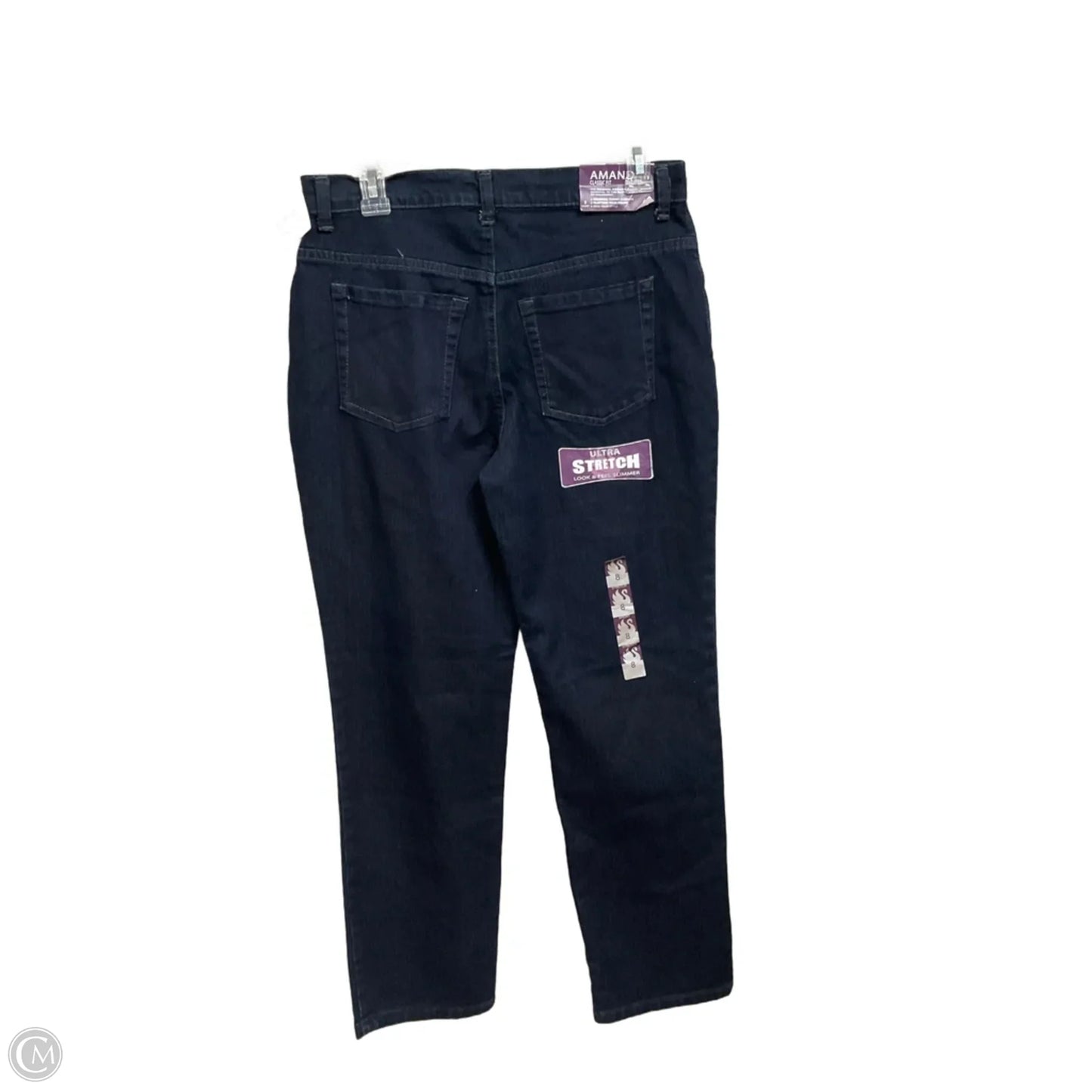 Jeans Straight By Gloria Vanderbilt In Blue Denim, Size: 8