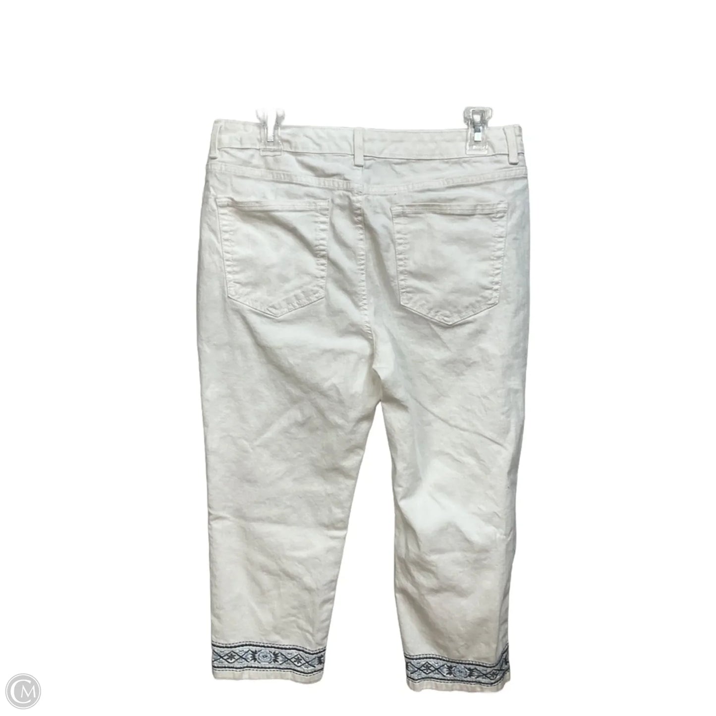 Capris By Charter Club In White, Size: 12