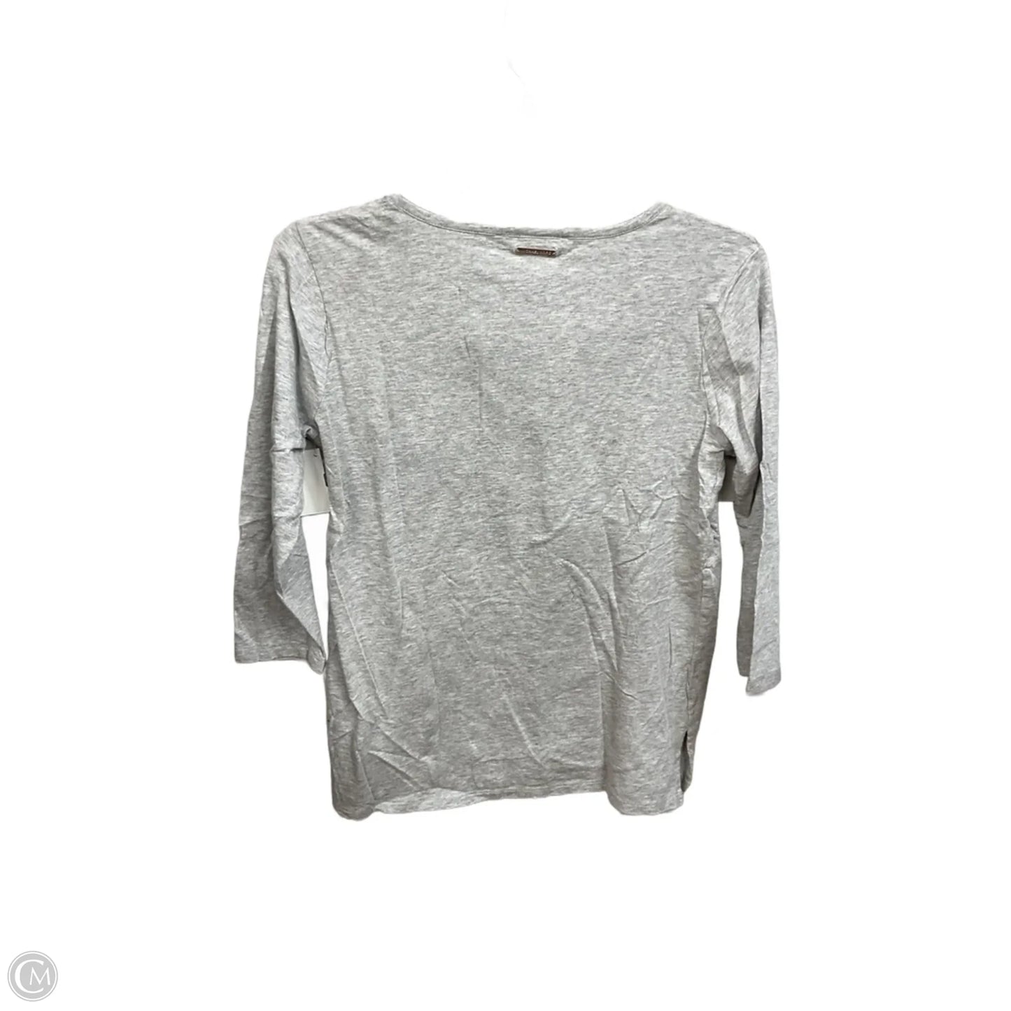 Top 3/4 Sleeve Basic By Michael By Michael Kors In Grey, Size: S