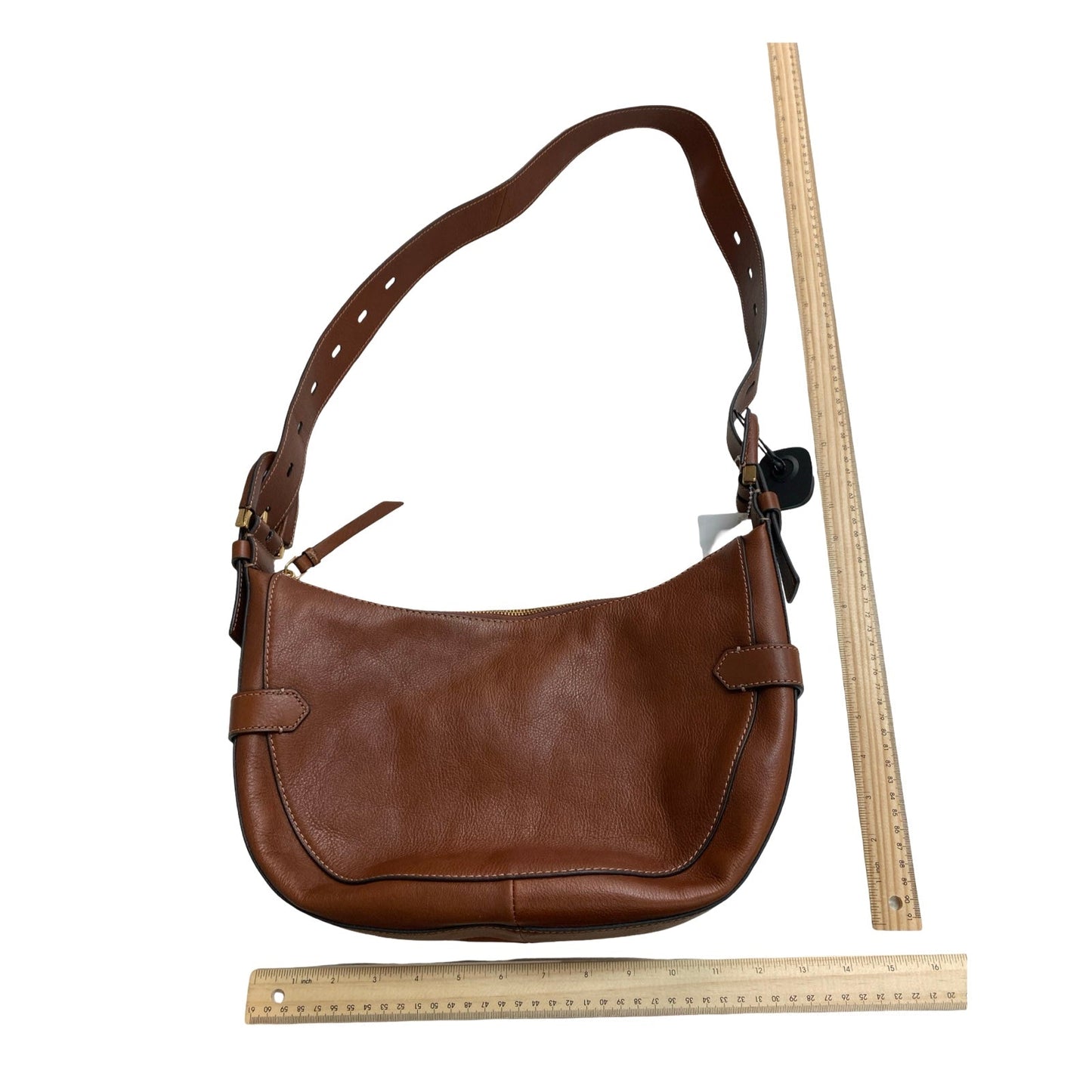 Handbag Leather By Fossil In Brown, Size:Large