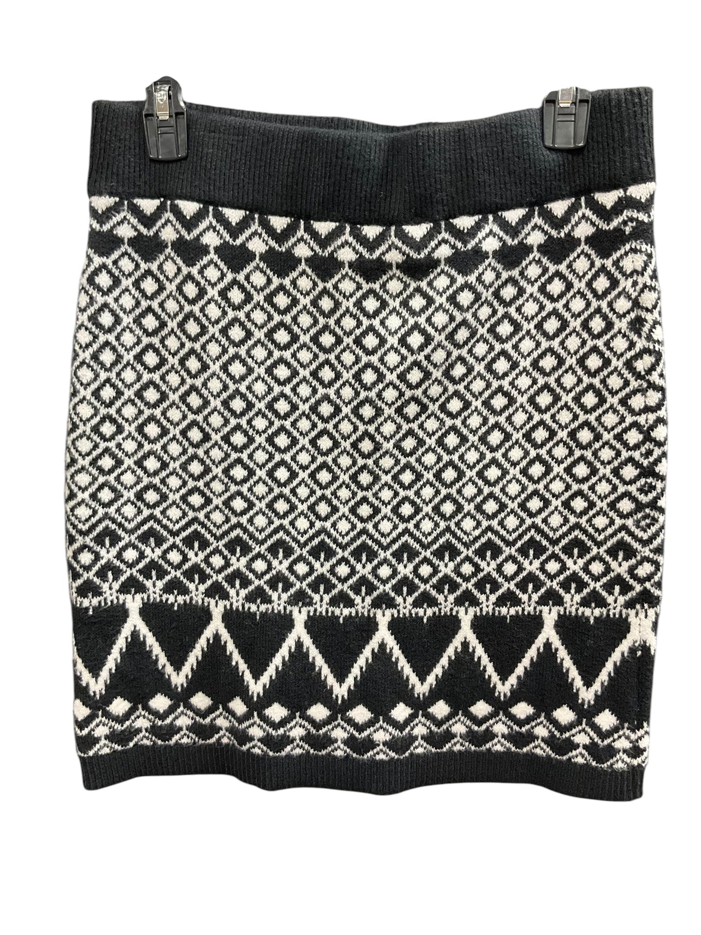Skirt Mini & Short By Loft In Black & White, Size: S