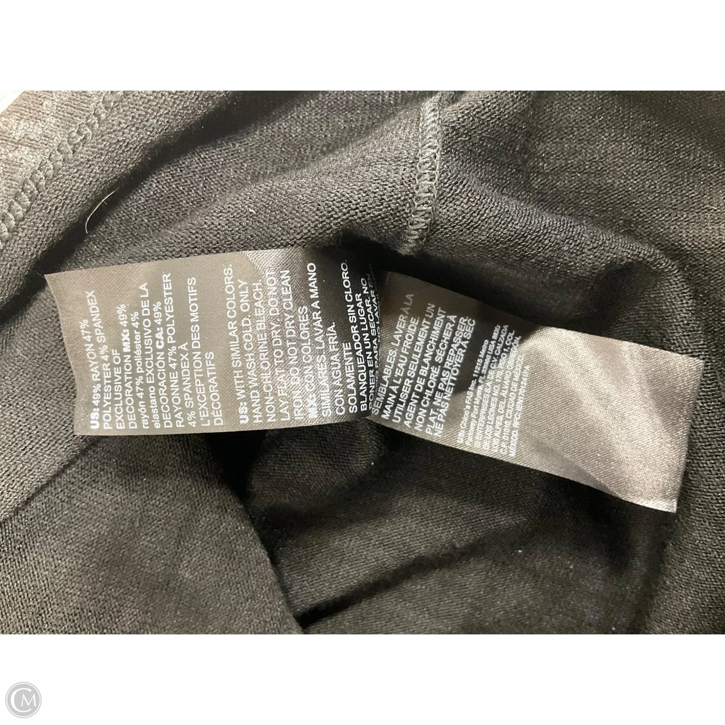 Top Long Sleeve By White House Black Market In Black, Size: S