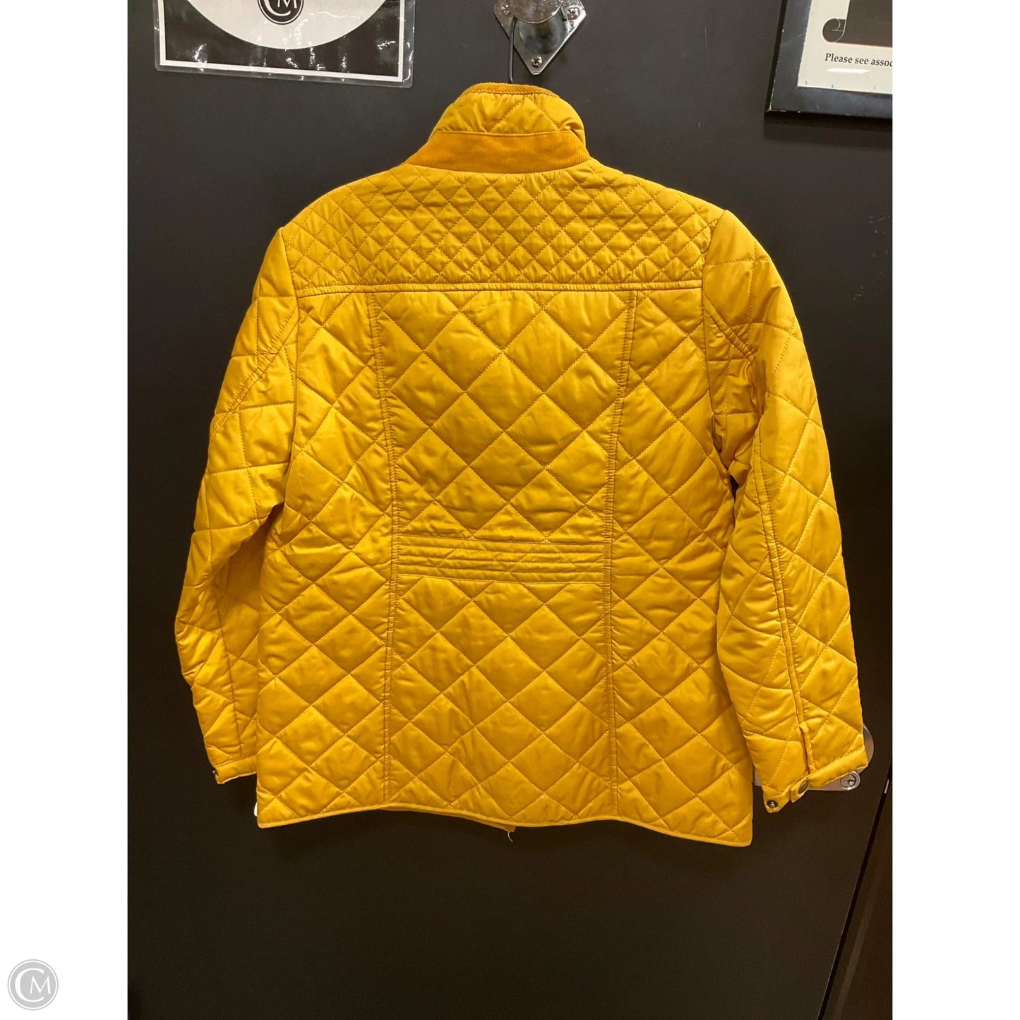 Jacket Puffer & Quilted By Appleseeds In Yellow, Size: Sp