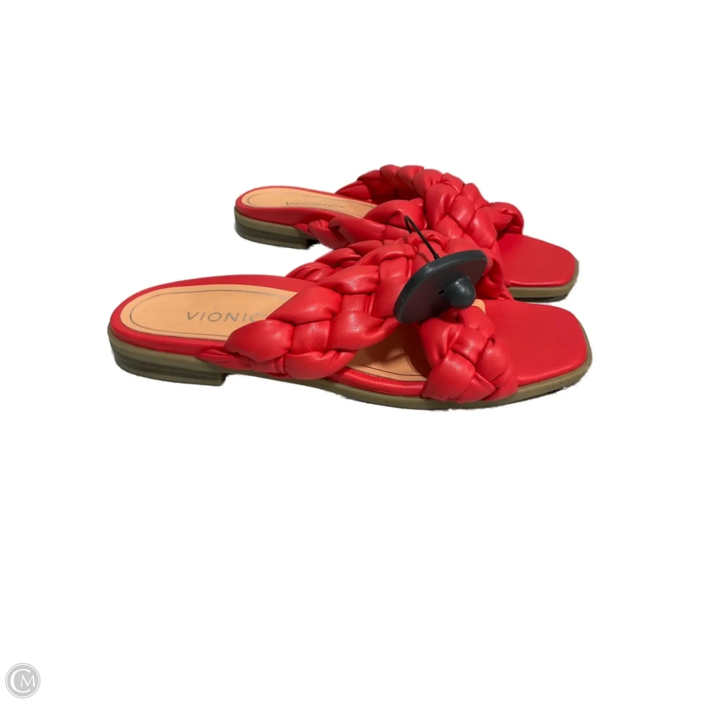 Sandals Flats By Vionic In Orange, Size: 9.5