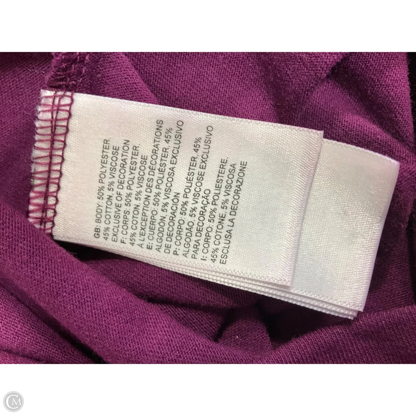 Athletic Top Short Sleeve By The North Face In Purple, Size: Xl