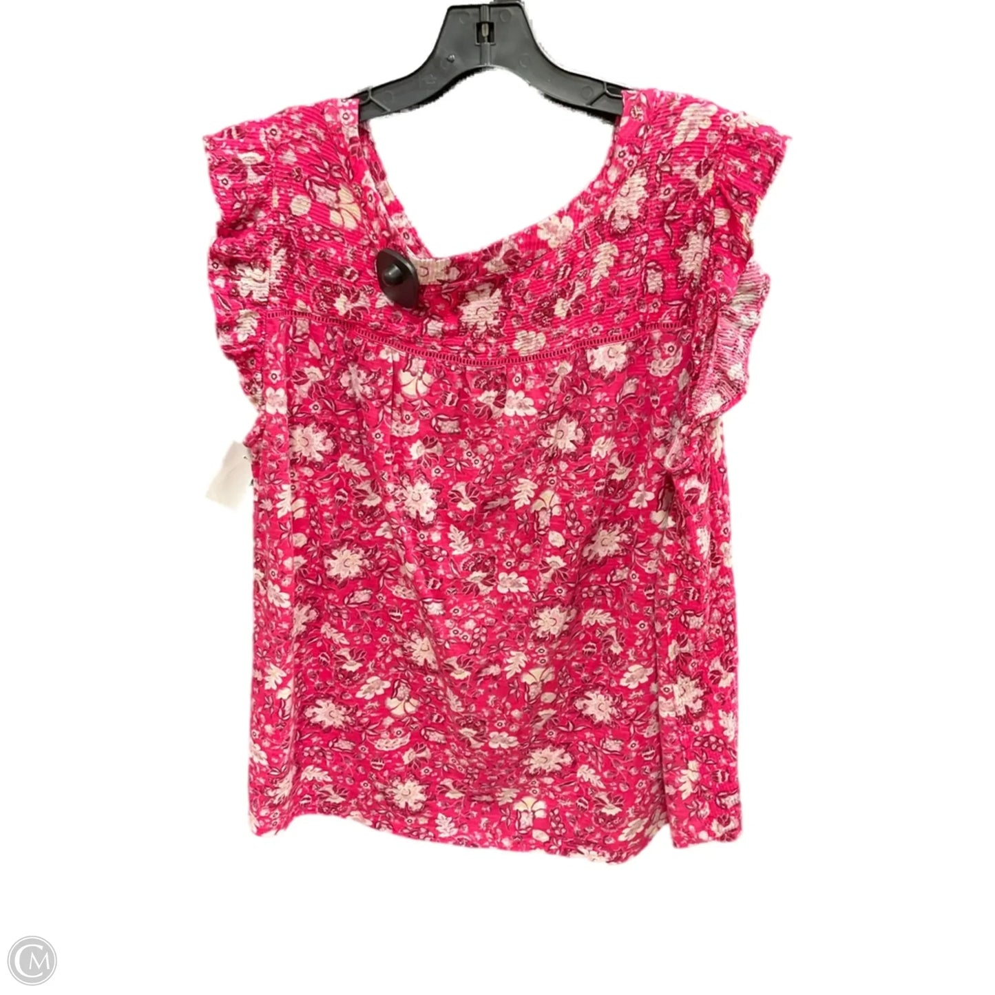 Top Sleeveless Basic By Lane Bryant In Pink & White, Size: 18