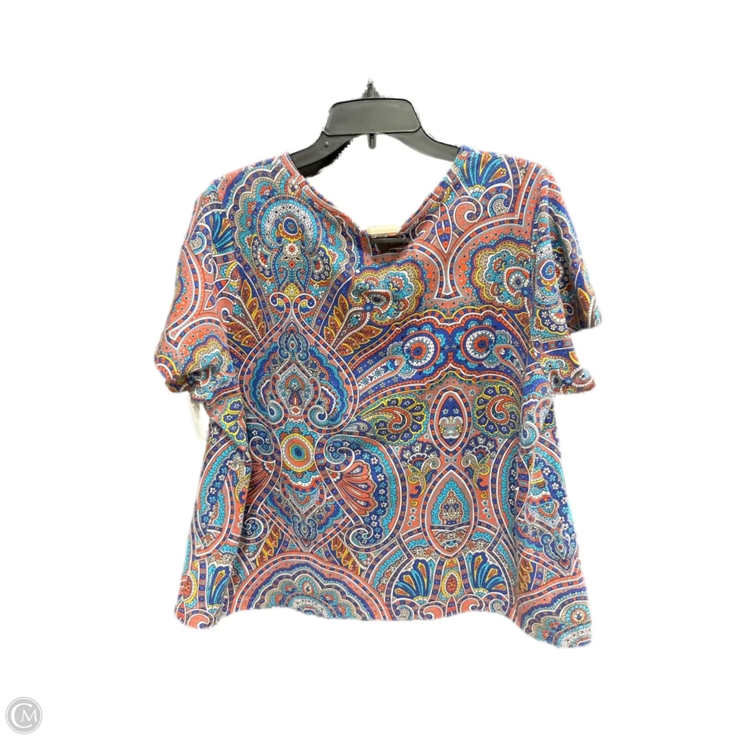 Top Short Sleeve Basic By Tommy Hilfiger In Multi-colored, Size: 2x