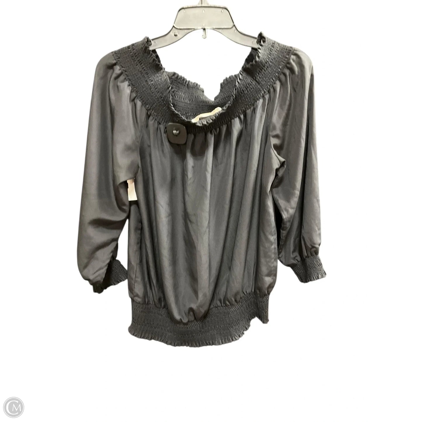 Top 3/4 Sleeve Basic By Michael By Michael Kors In Black, Size: Xl