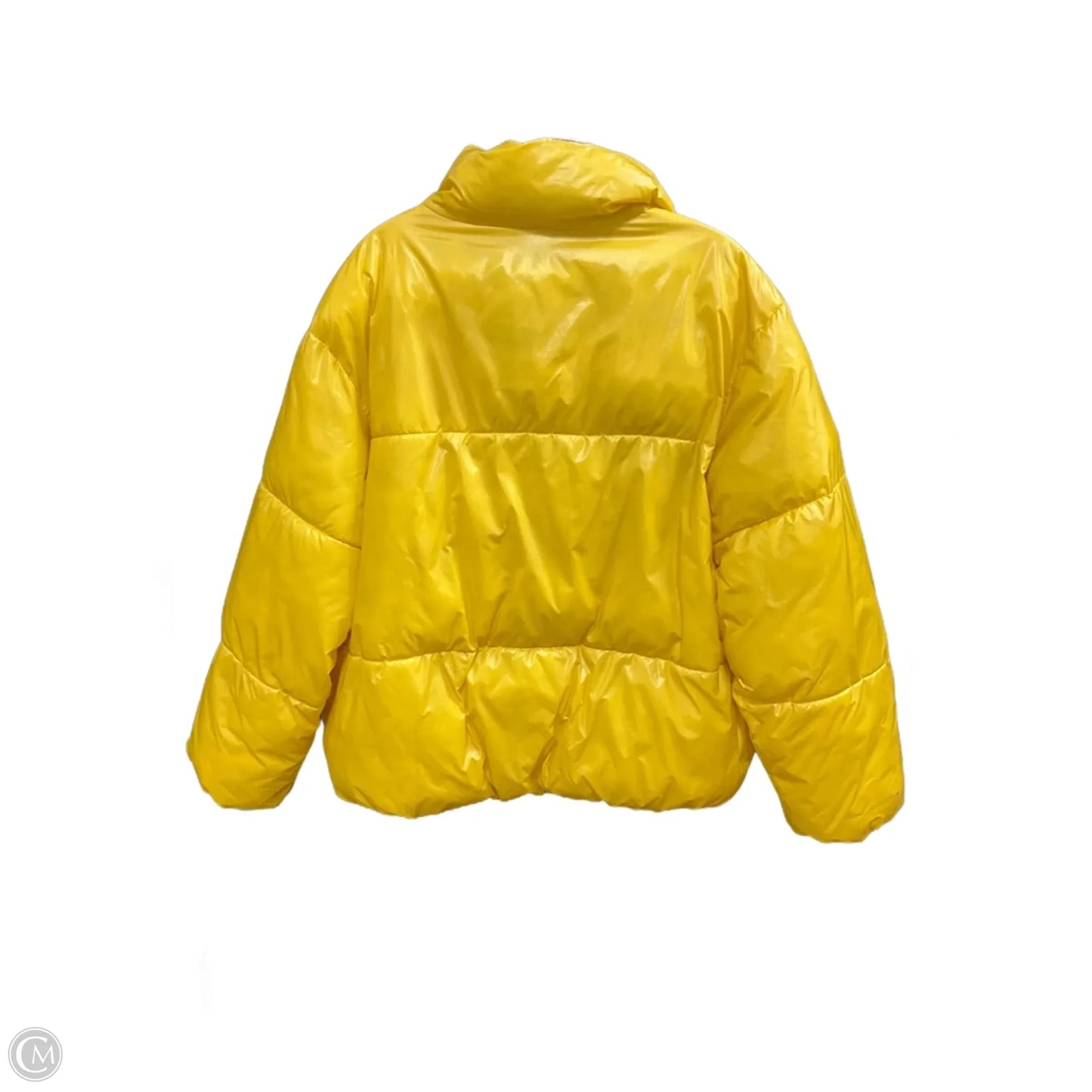 Jacket Puffer & Quilted By A New Day In Yellow, Size: L