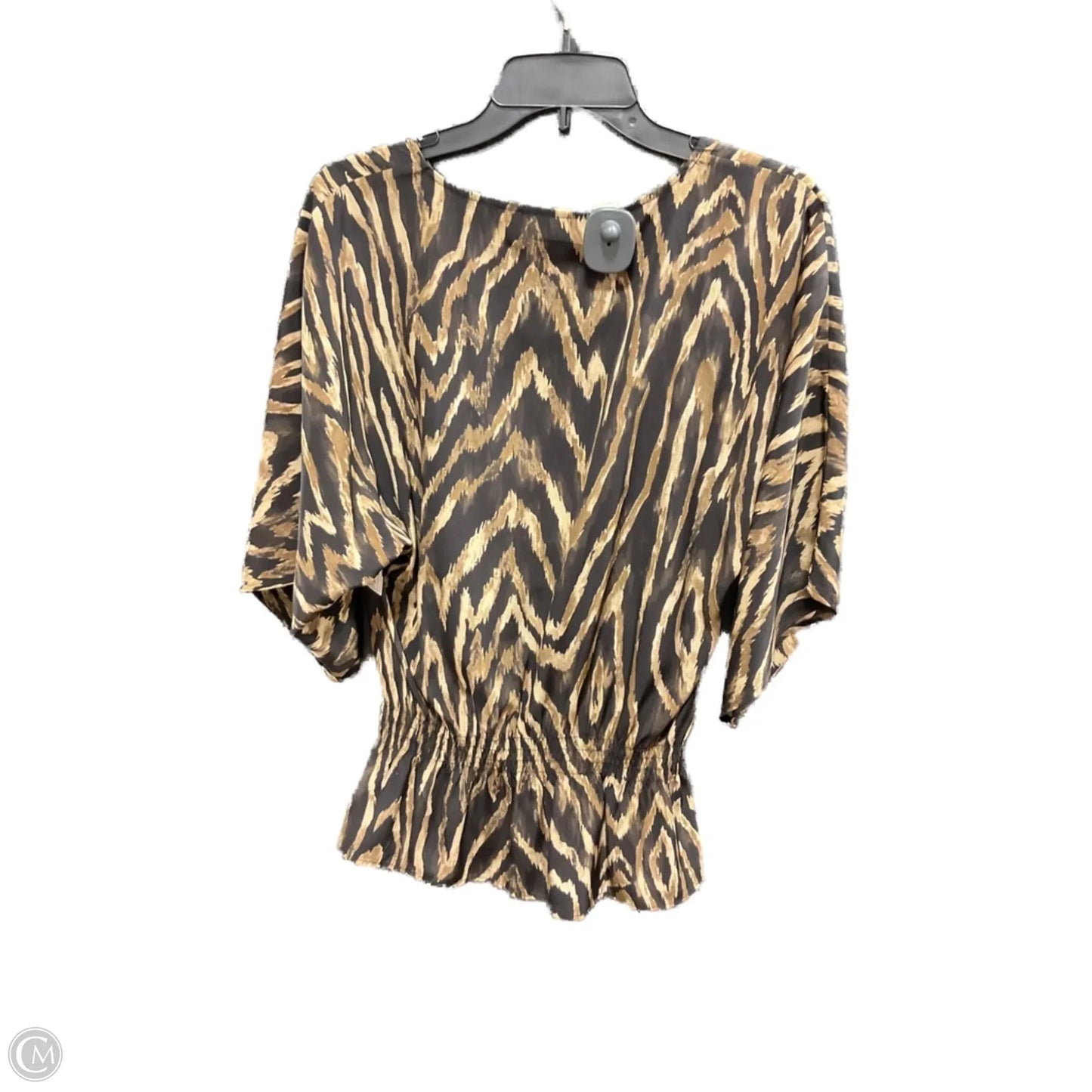 Top Short Sleeve By Chicos In Animal Print, Size: Xs