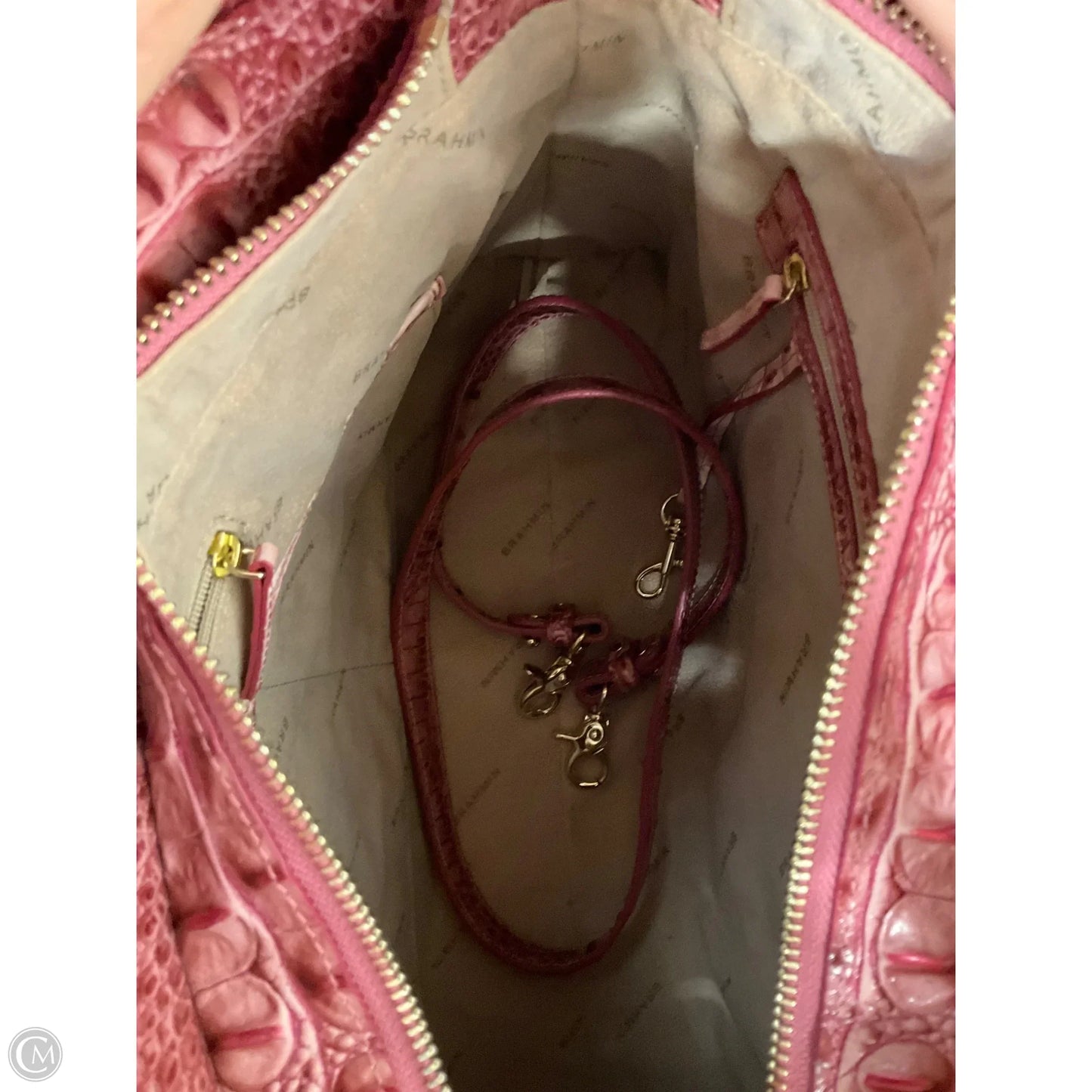 Handbag Designer By Brahmin, Size: Large