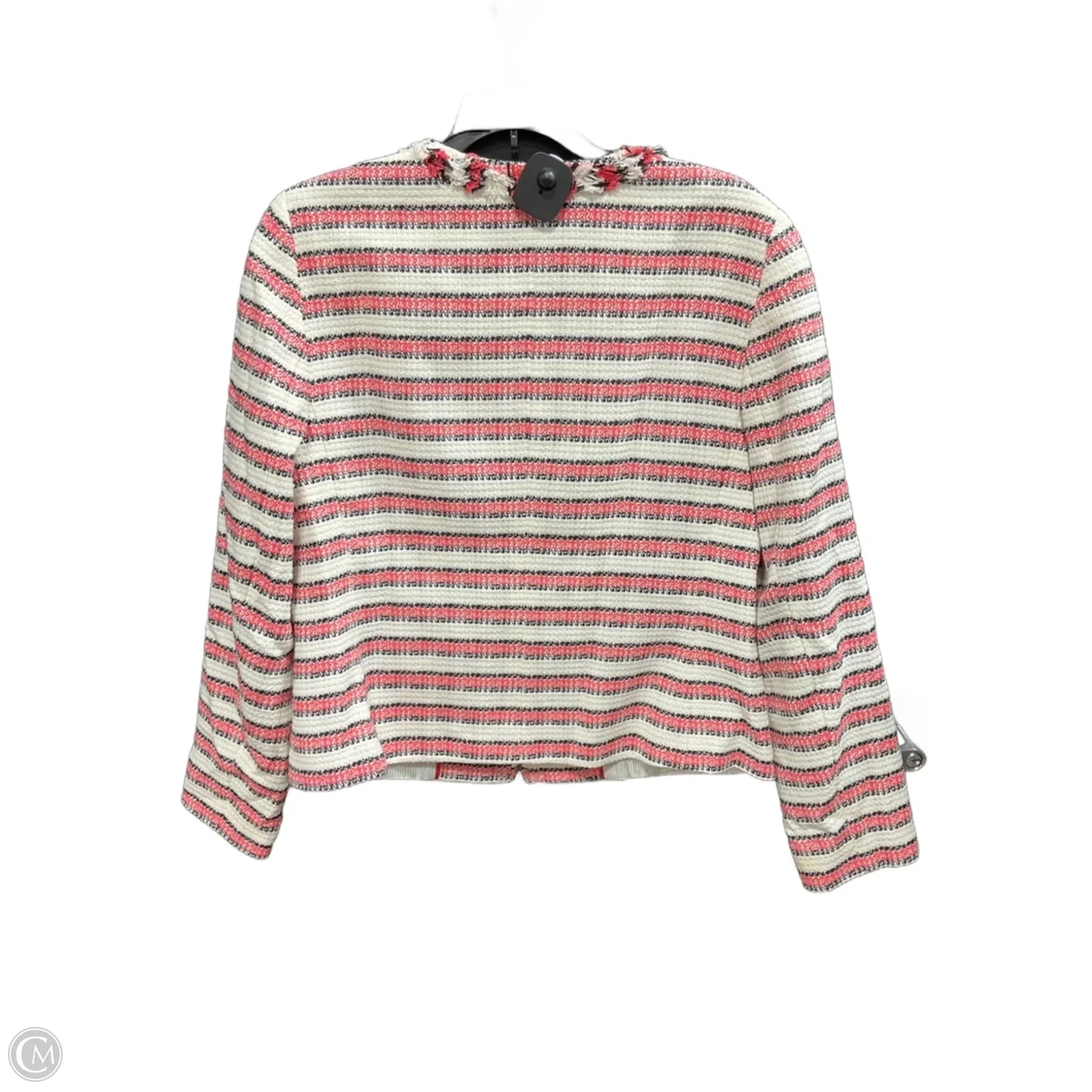 Blazer By Talbots In Pink & White, Size: 10