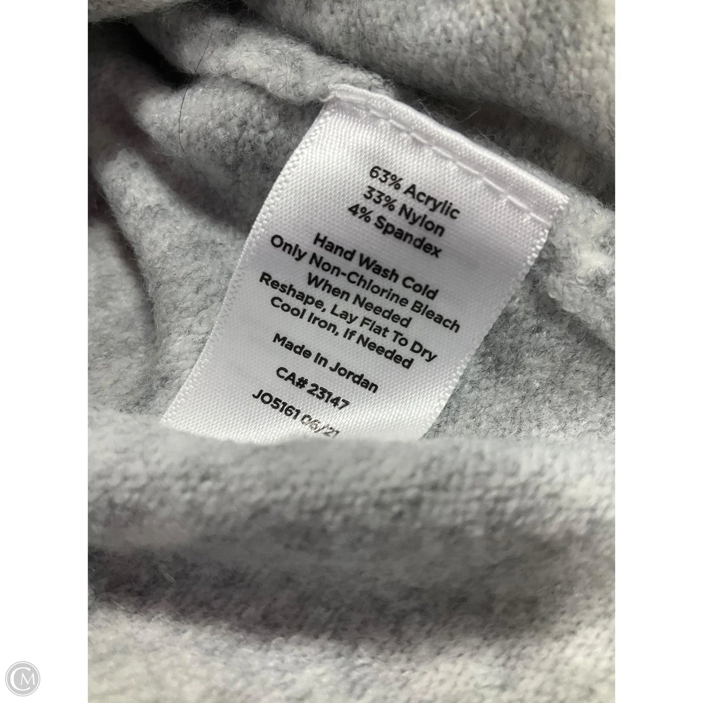 Sweater Cardigan By Talbots In Blue & Grey, Size: Mp