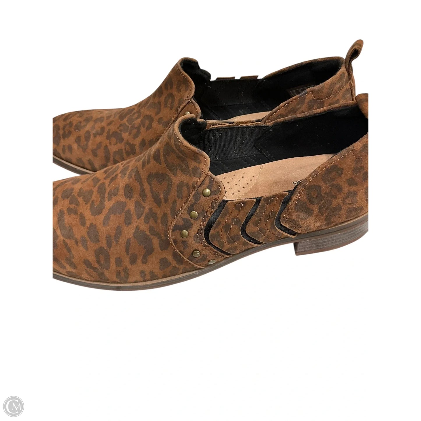 Shoes Heels Block By Clarks In Animal Print, Size: 8.5