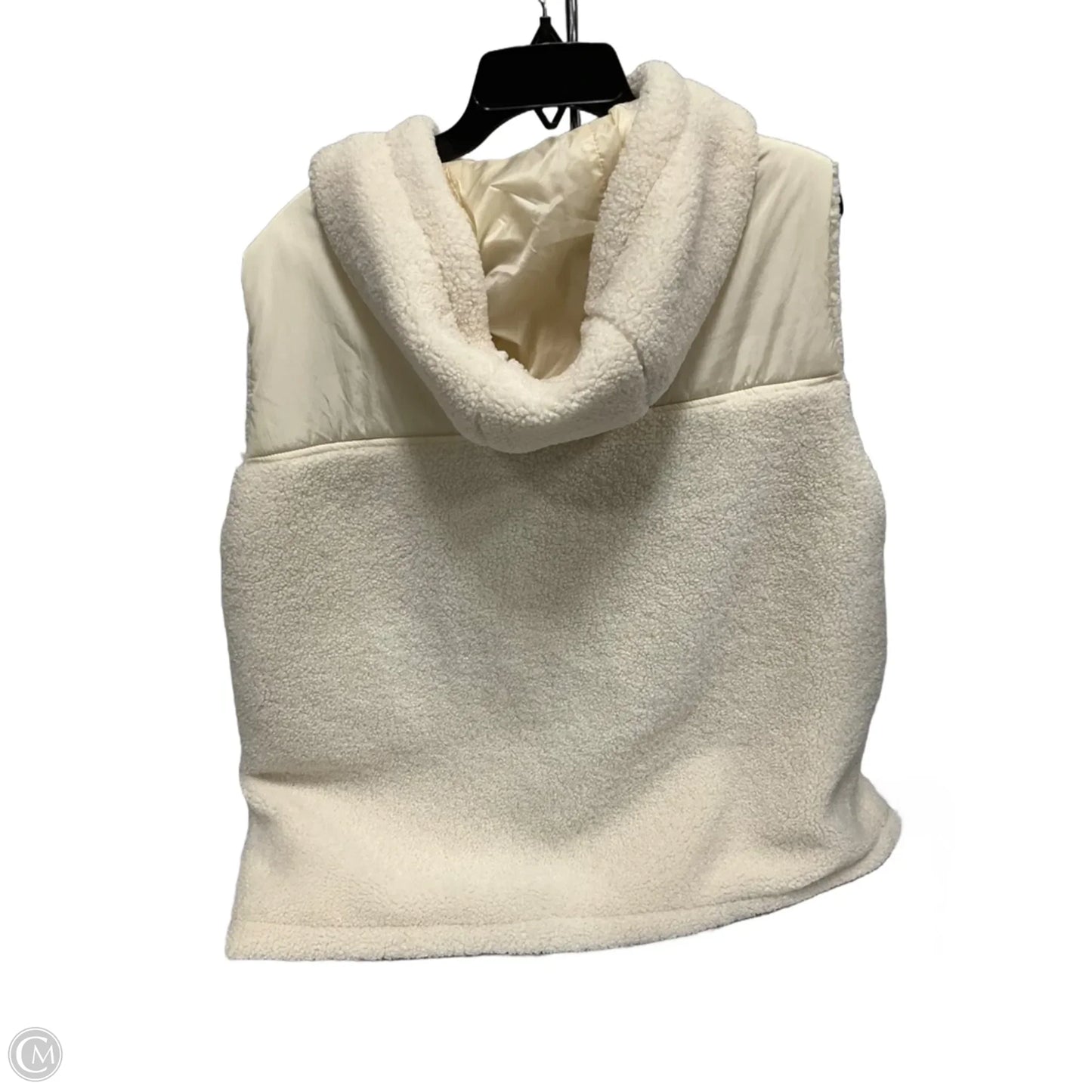 Vest Fleece By Chicos In Beige, Size: Xl