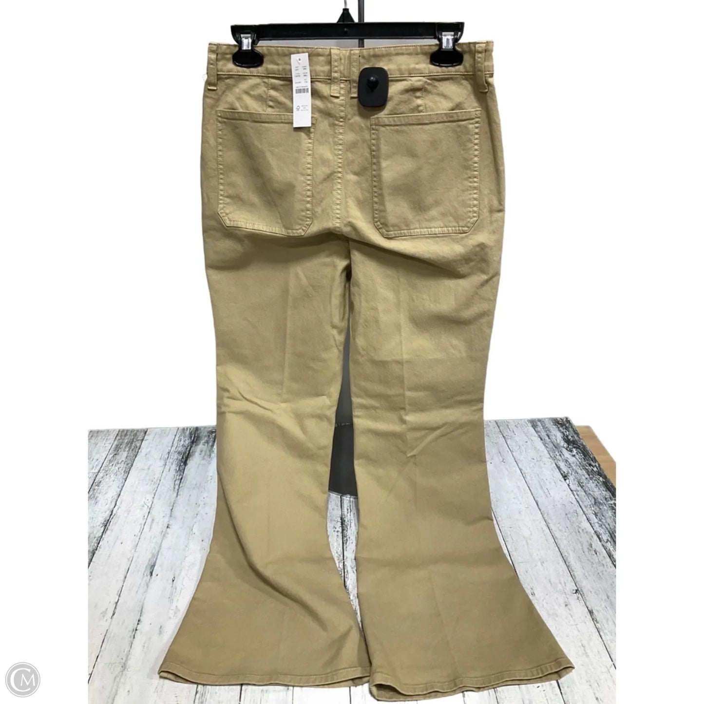 Jeans Wide Leg By J. Crew In Tan, Size: 6