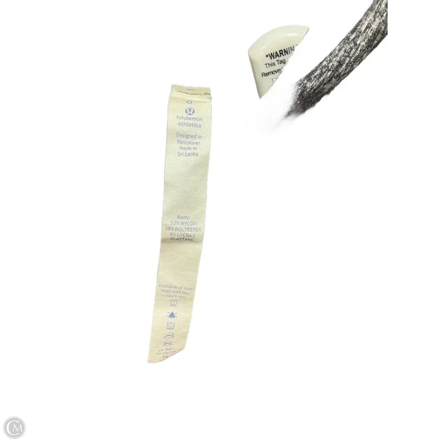 Athletic Top Long Sleeve Collar By Lululemon In Grey, Size: 6