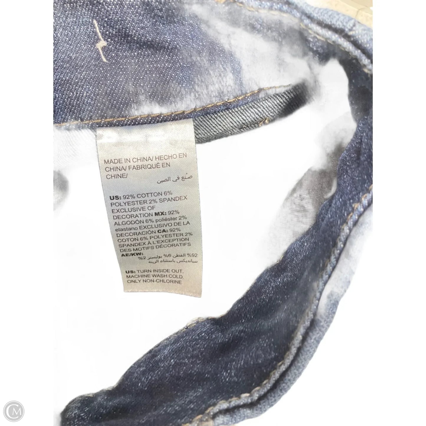 Jeans Straight By Chicos In Blue Denim, Size: 2
