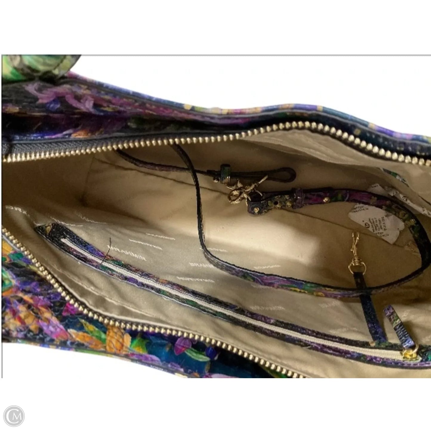 Handbag Designer By Brahmin, Size: Large