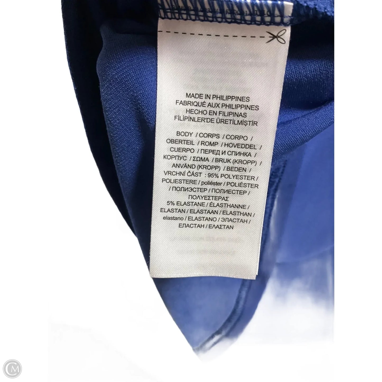 Top Long Sleeve By Lauren By Ralph Lauren In Blue, Size: M