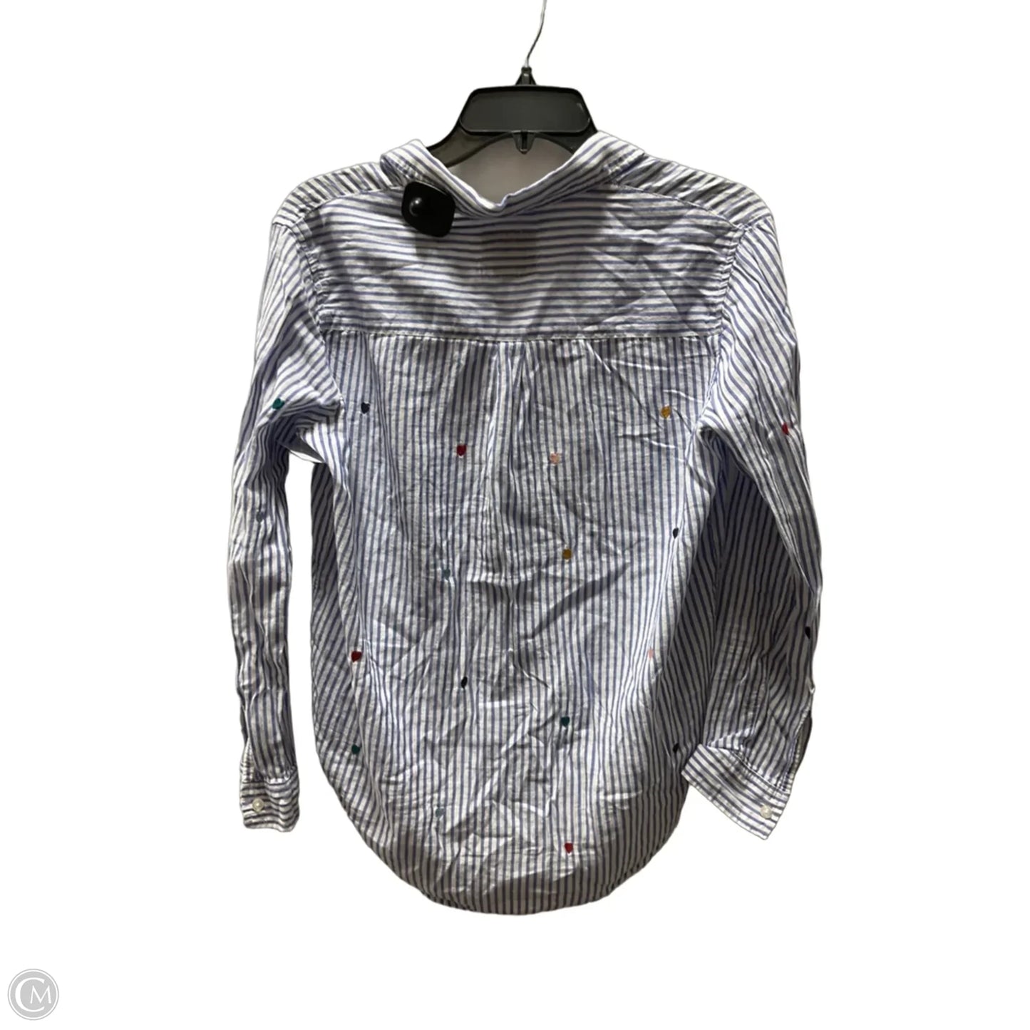 Blouse Long Sleeve By Rails In Striped Pattern, Size: S