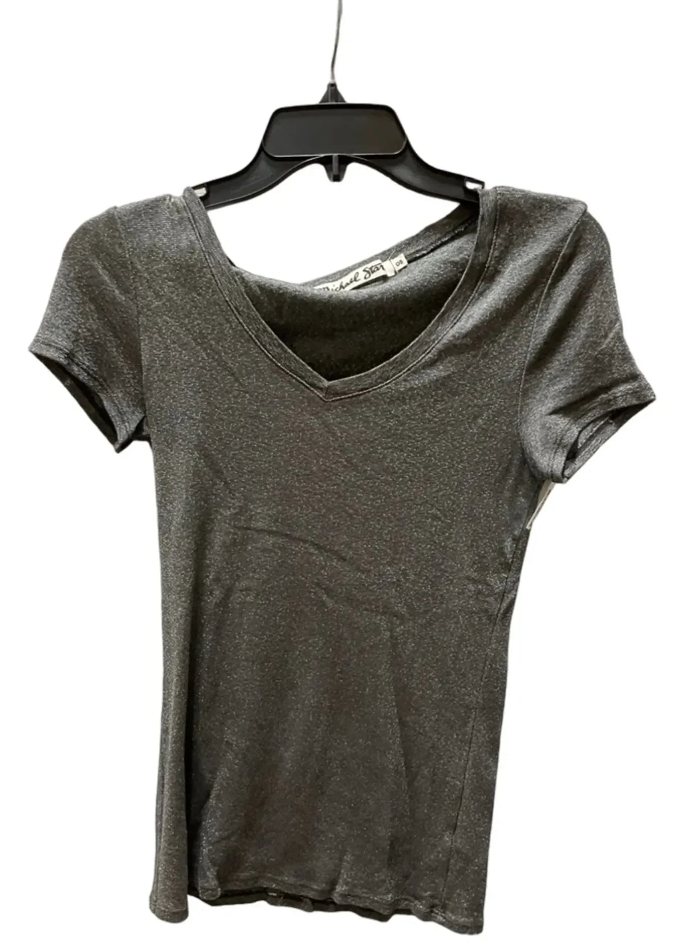 Top Short Sleeve Basic By Michael Stars In Grey