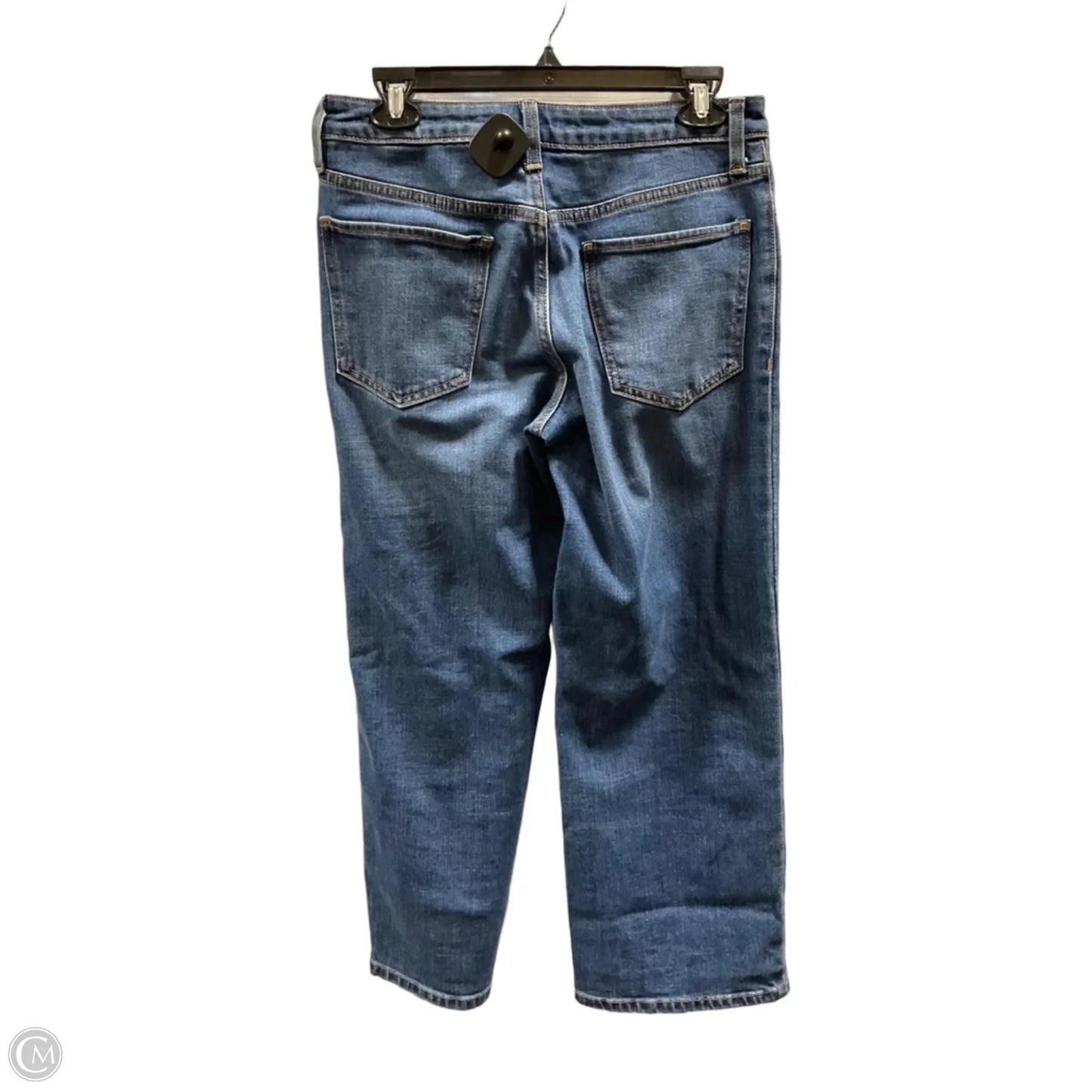 Jeans Straight By Banana Republic In Blue Denim, Size: 4