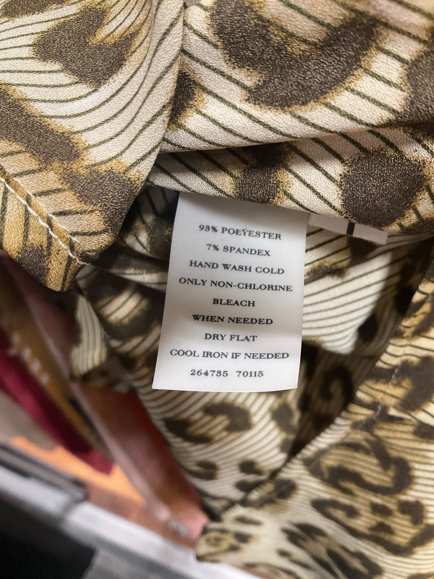 Blouse Long Sleeve By Ann Taylor In Animal Print, Size: 4