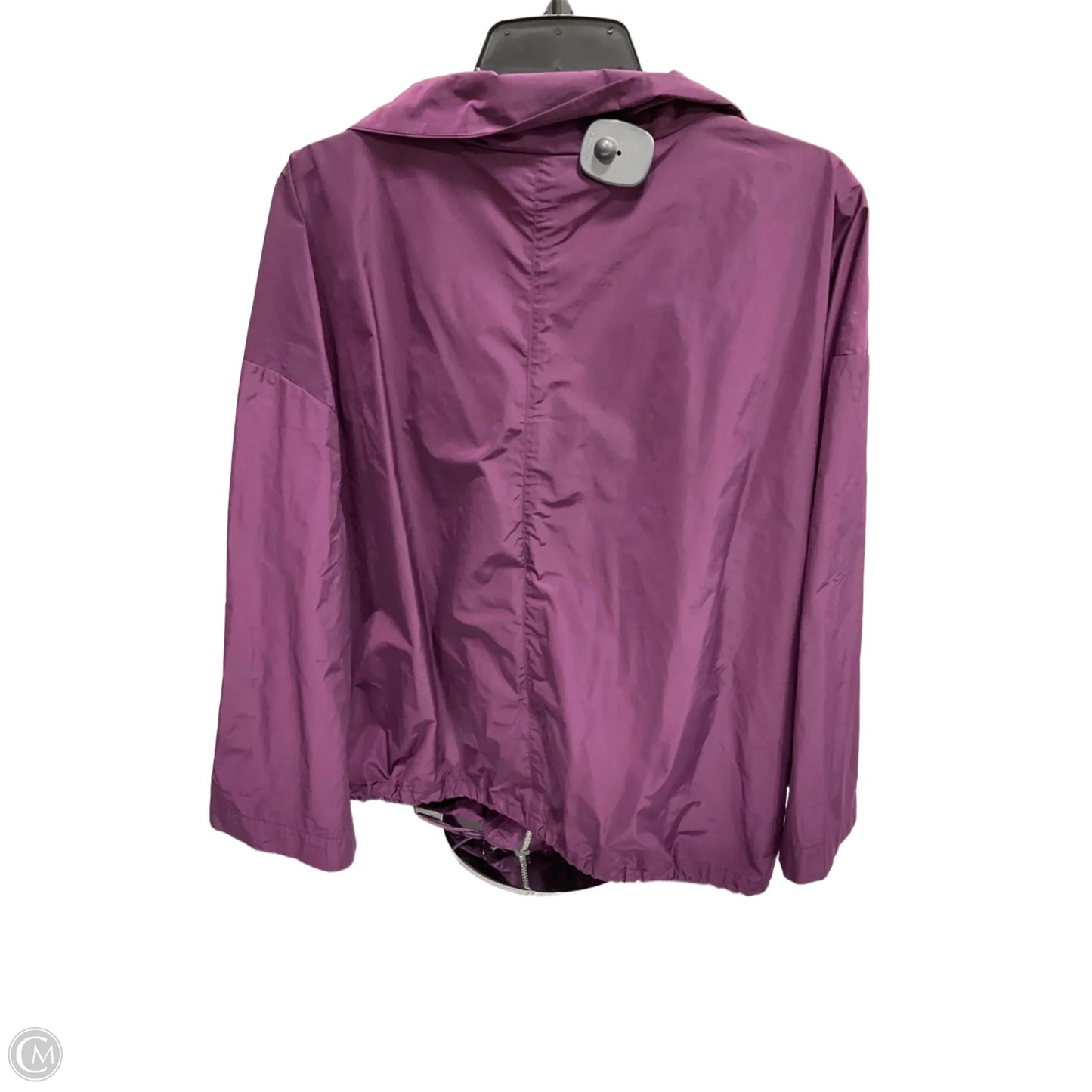 Jacket Windbreaker By Clothes Mentor In Purple, Size: L