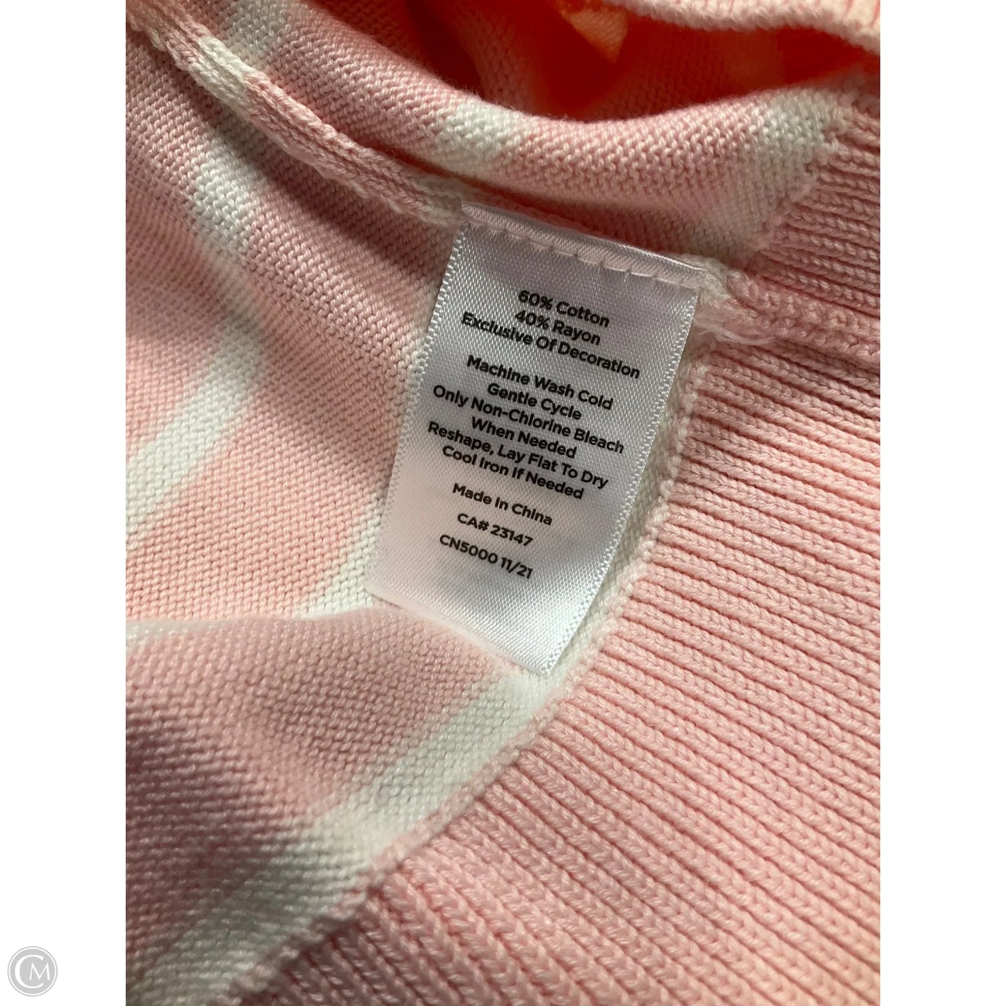 Sweater By Talbots In Pink, Size: Xl