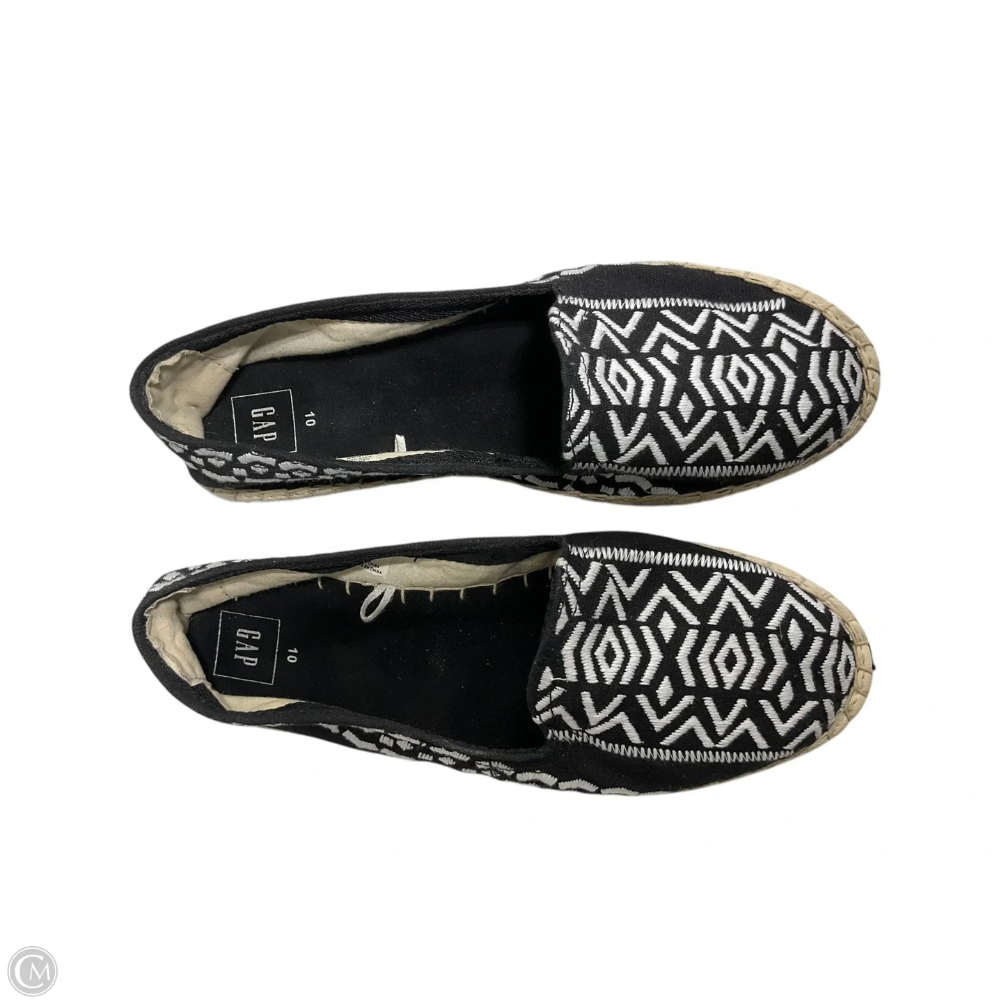 Shoes Flats By Gap In Black & White, Size: 10