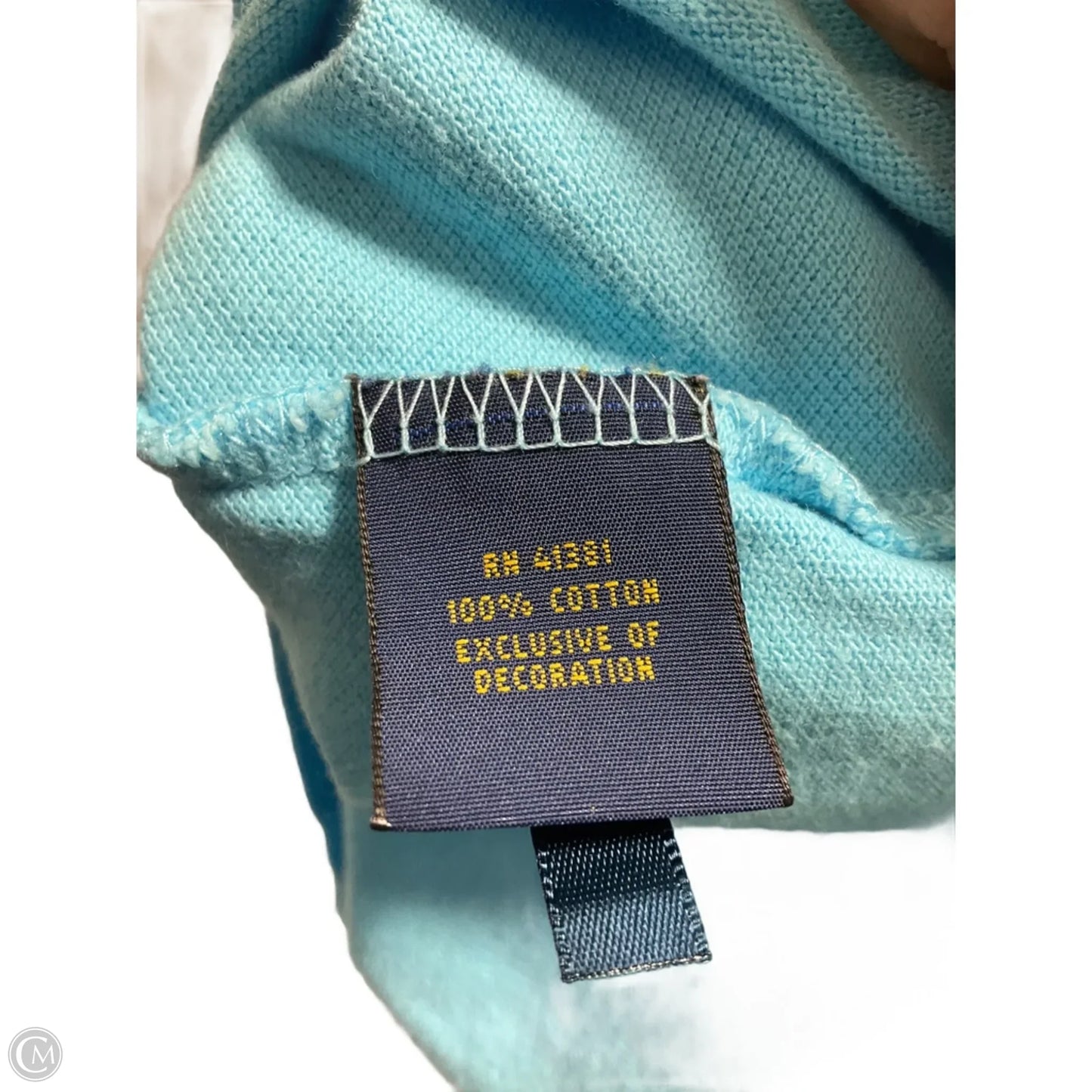 Top Short Sleeve By Polo Ralph Lauren In Blue, Size: S