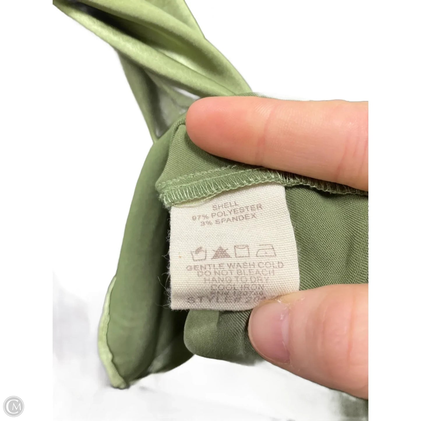 Blouse Long Sleeve By Mystree In Green, Size: M