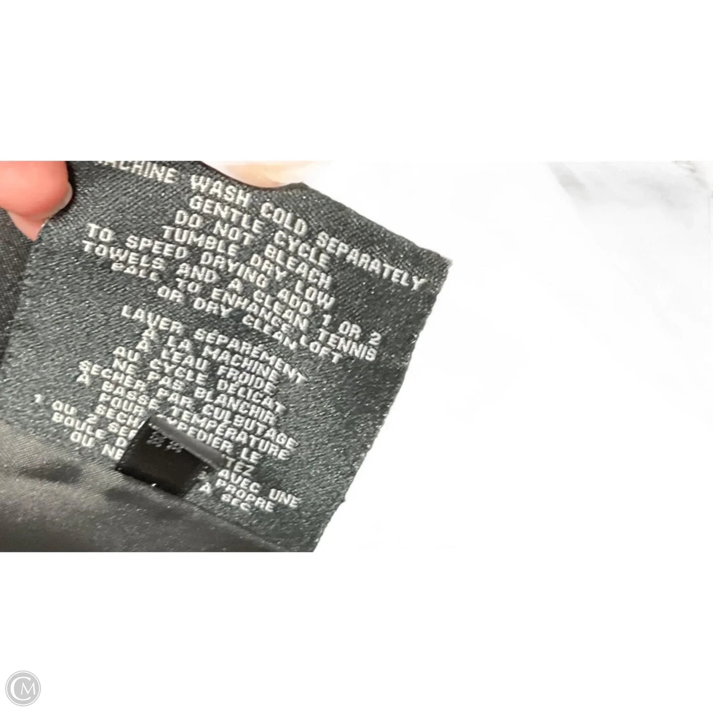 Coat Parka By Cole-haan In Black, Size: S