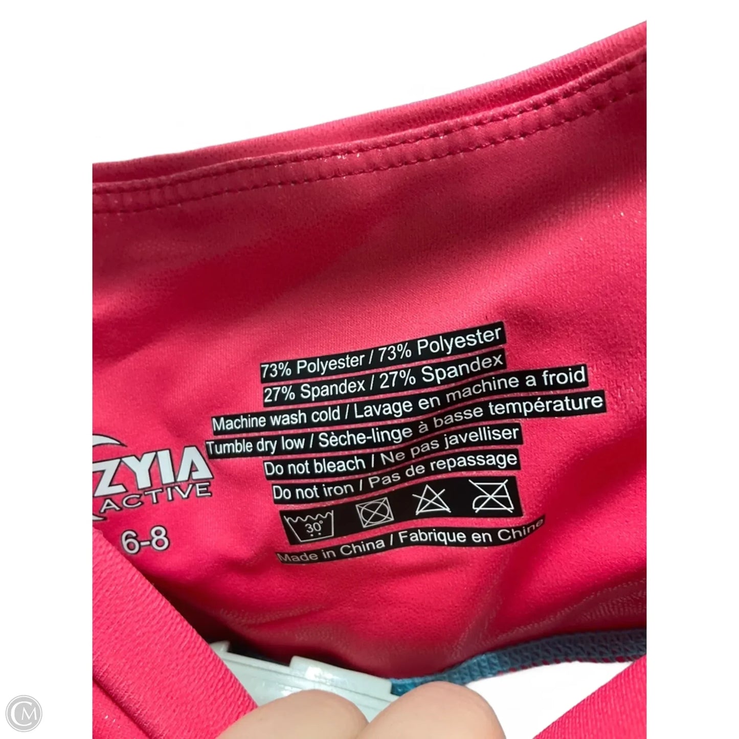 Athletic Leggings By Zyia In Pink, Size: M