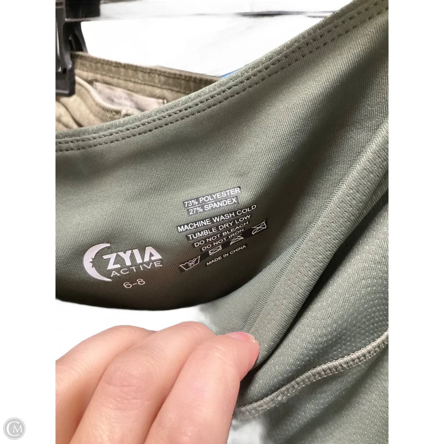 Athletic Leggings By Zyia In Green, Size: M