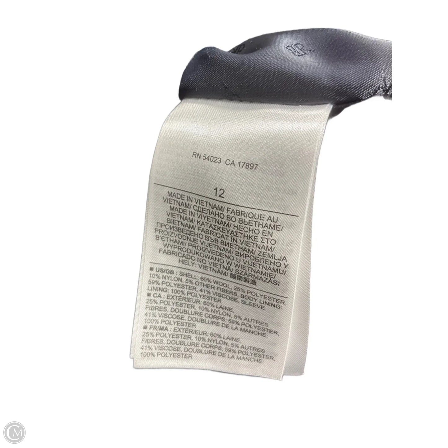 Coat Peacoat By Banana Republic In Navy, Size: 12